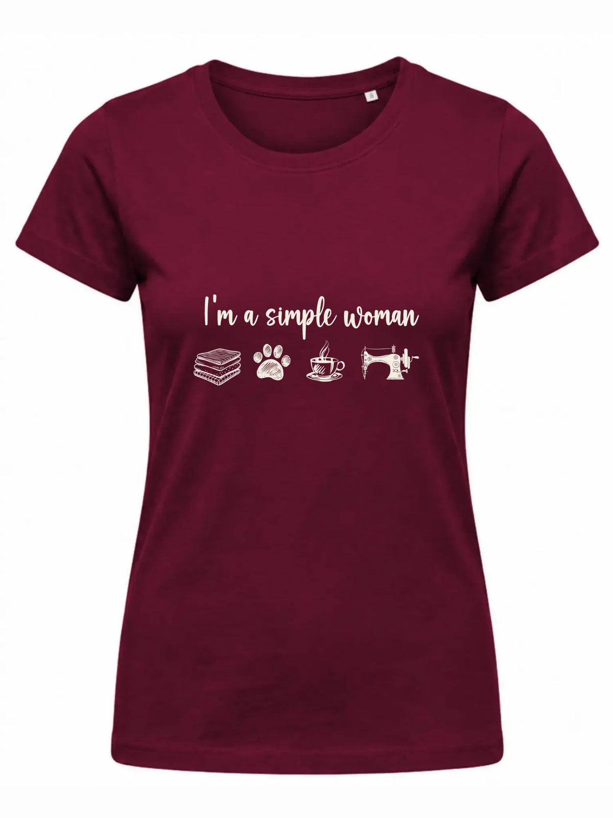 Koszulka damska szyciowa dla krawcowej - I'm a simple woman HS20