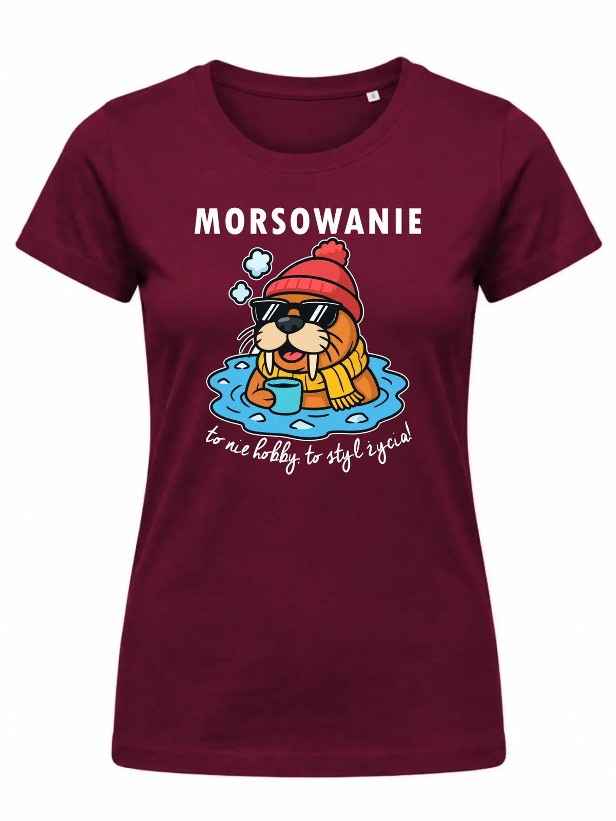 Koszulka damska - prezent dla morsa - Morsowanie to styl życia HM10