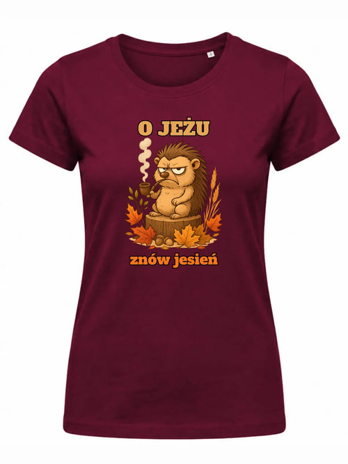 Koszulka damska jesienna - O jeżu znów jesień JS20