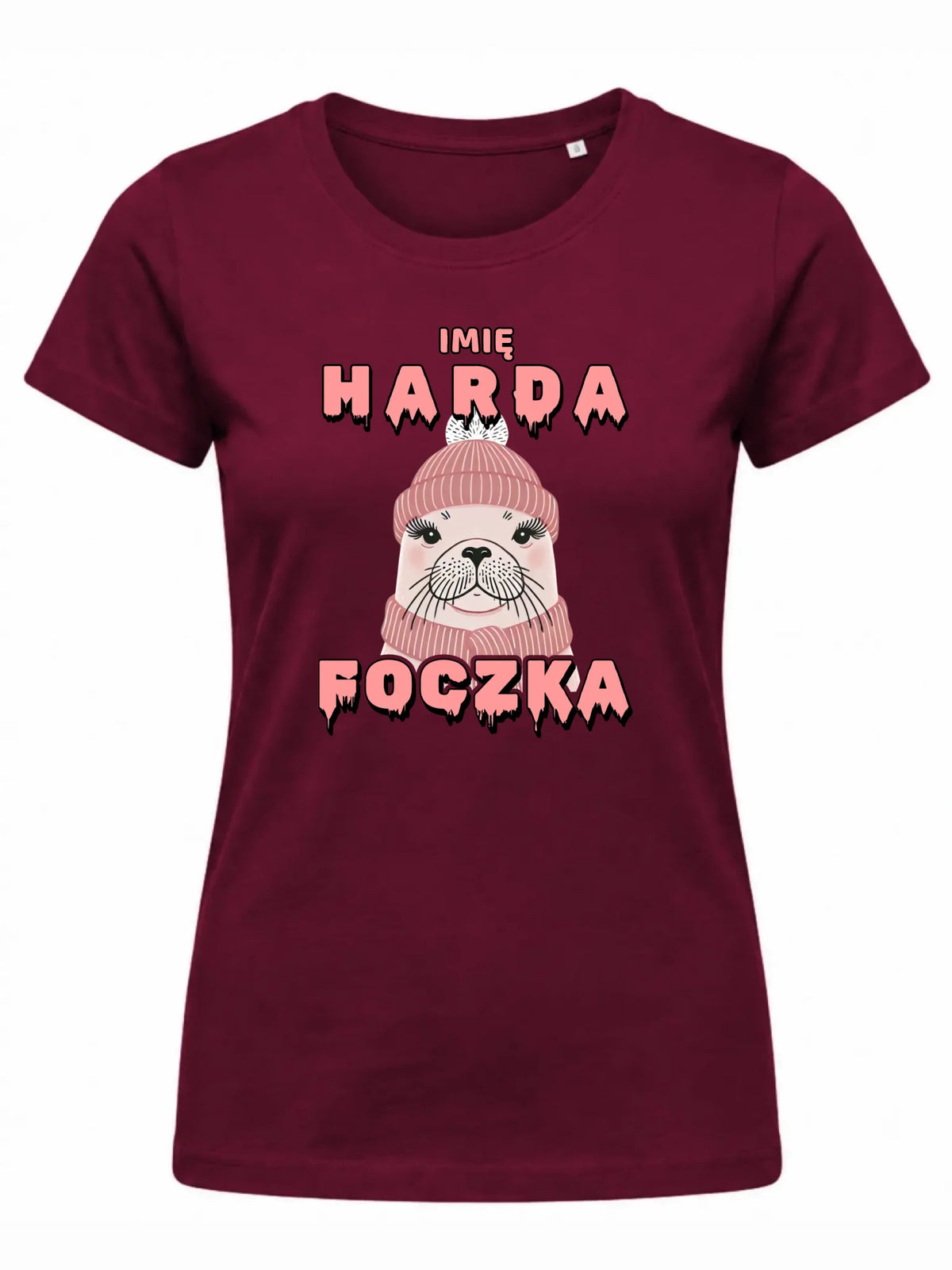 Koszulka damska - prezent dla morsa - Harda foczka - personalizowana HM05