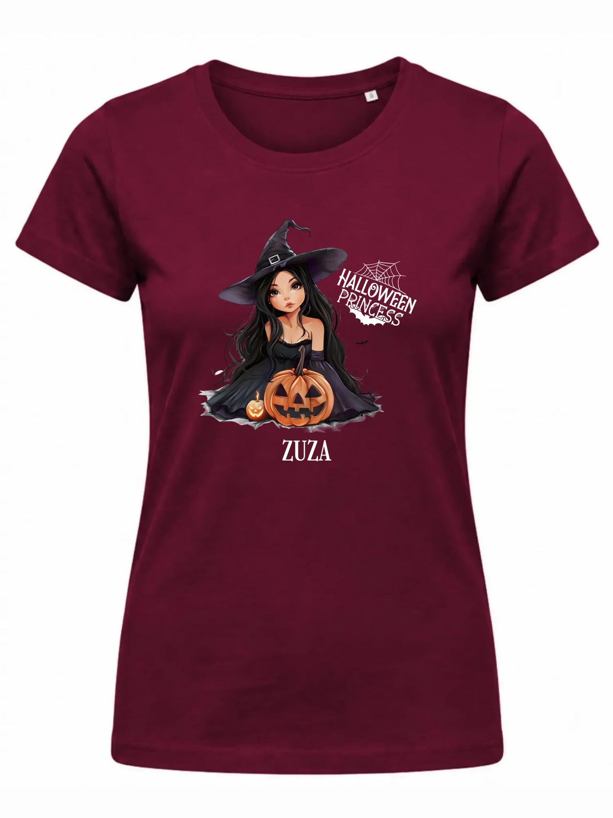Koszulka damska halloweenowa - Czarownica z dynią - personalizowana HL10