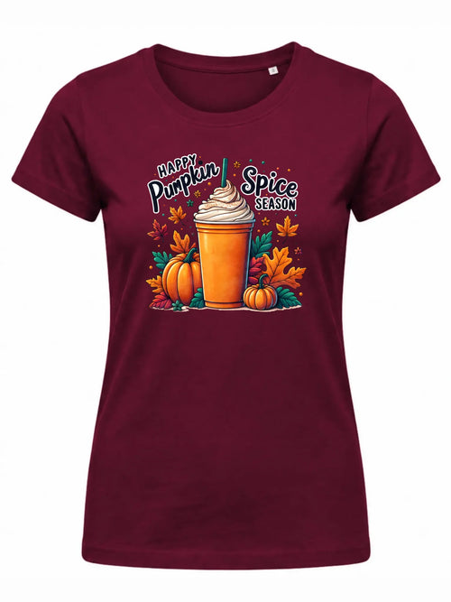 Koszulka damska jesieniara - Pumpkin Spice - kawa dyniowa JS02