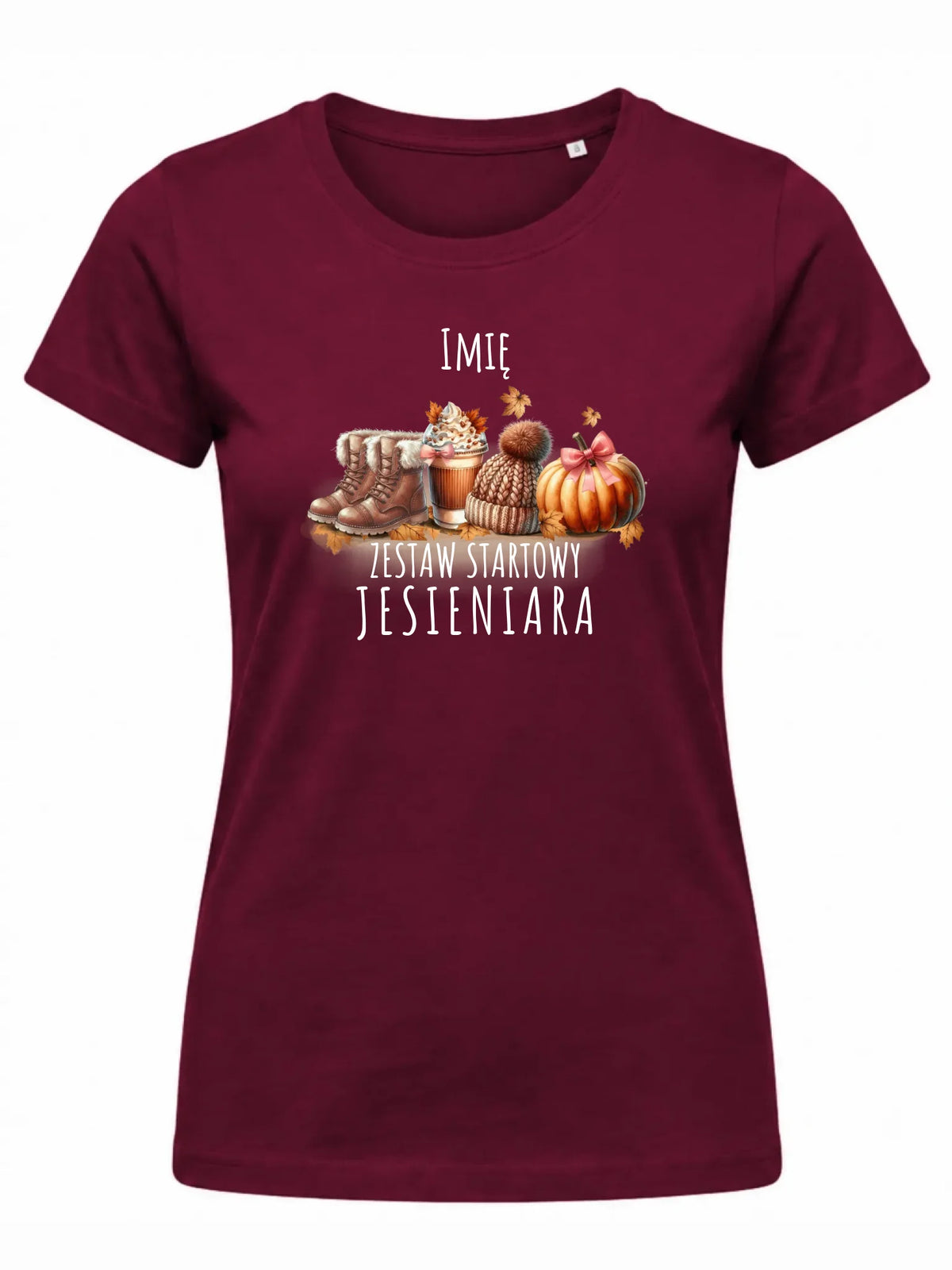 Koszulka damska jesieniara – Zestaw startowy - personalizowana JS05