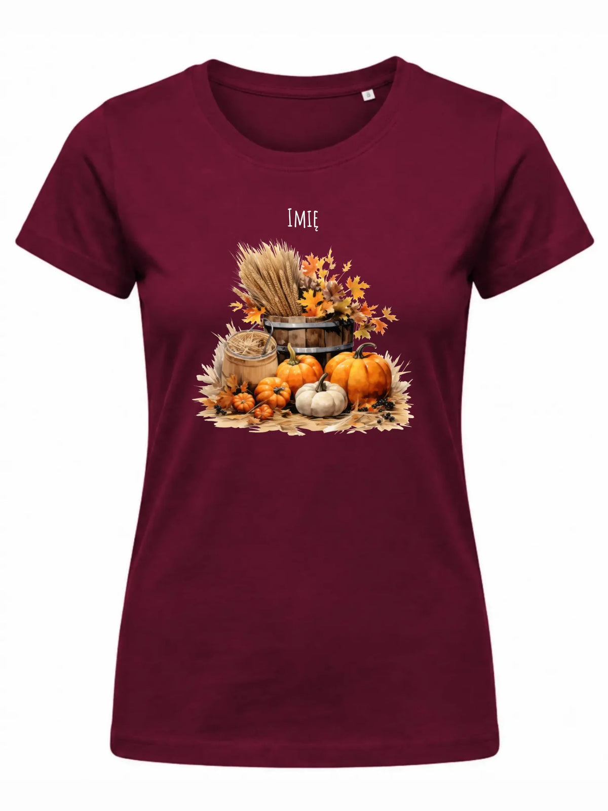 Koszulka damska jesieniara - Harvest vibes - personalizowana JS09