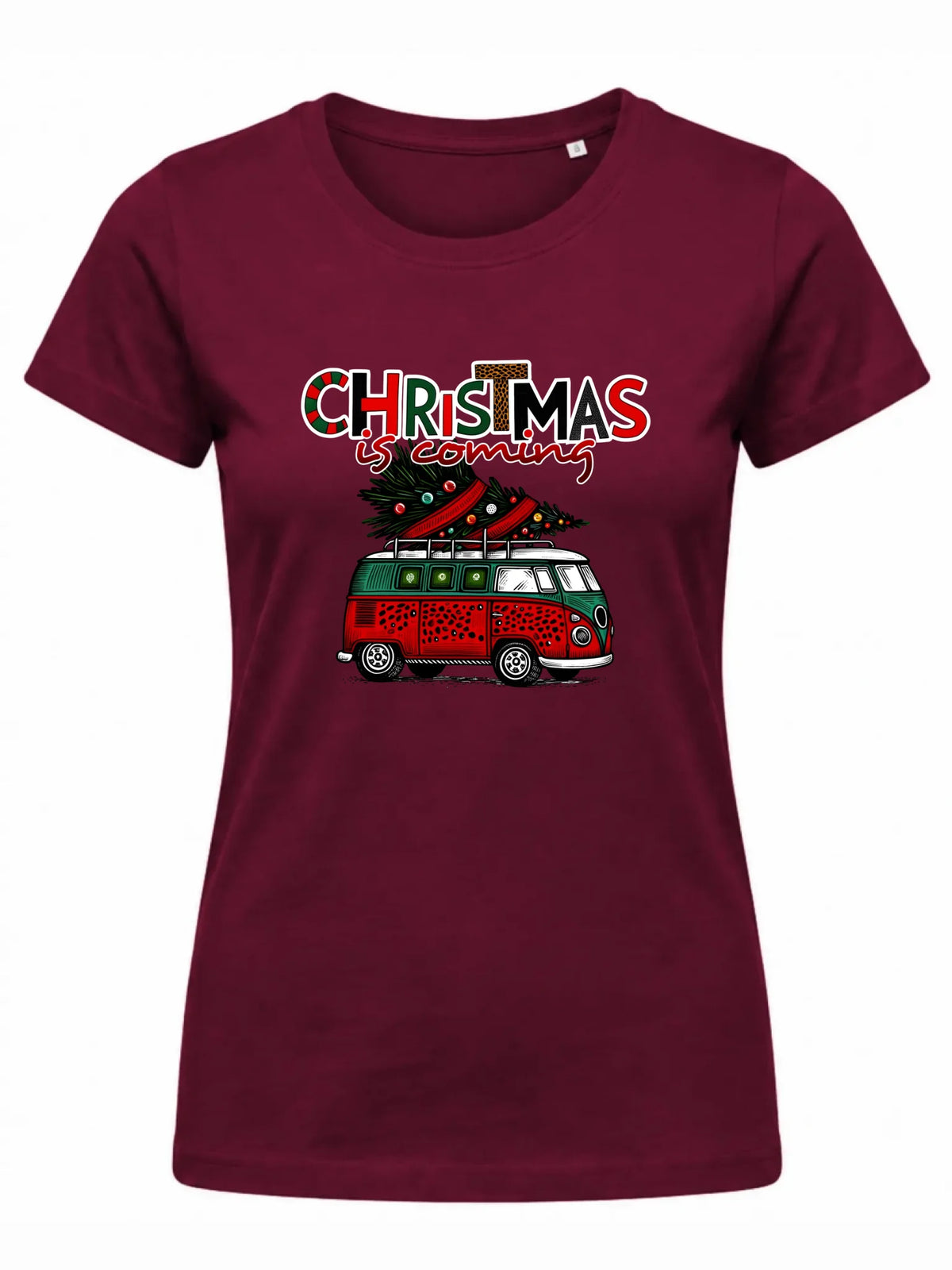 Koszulka damska świąteczna - Kamper Christmas is coming BN42