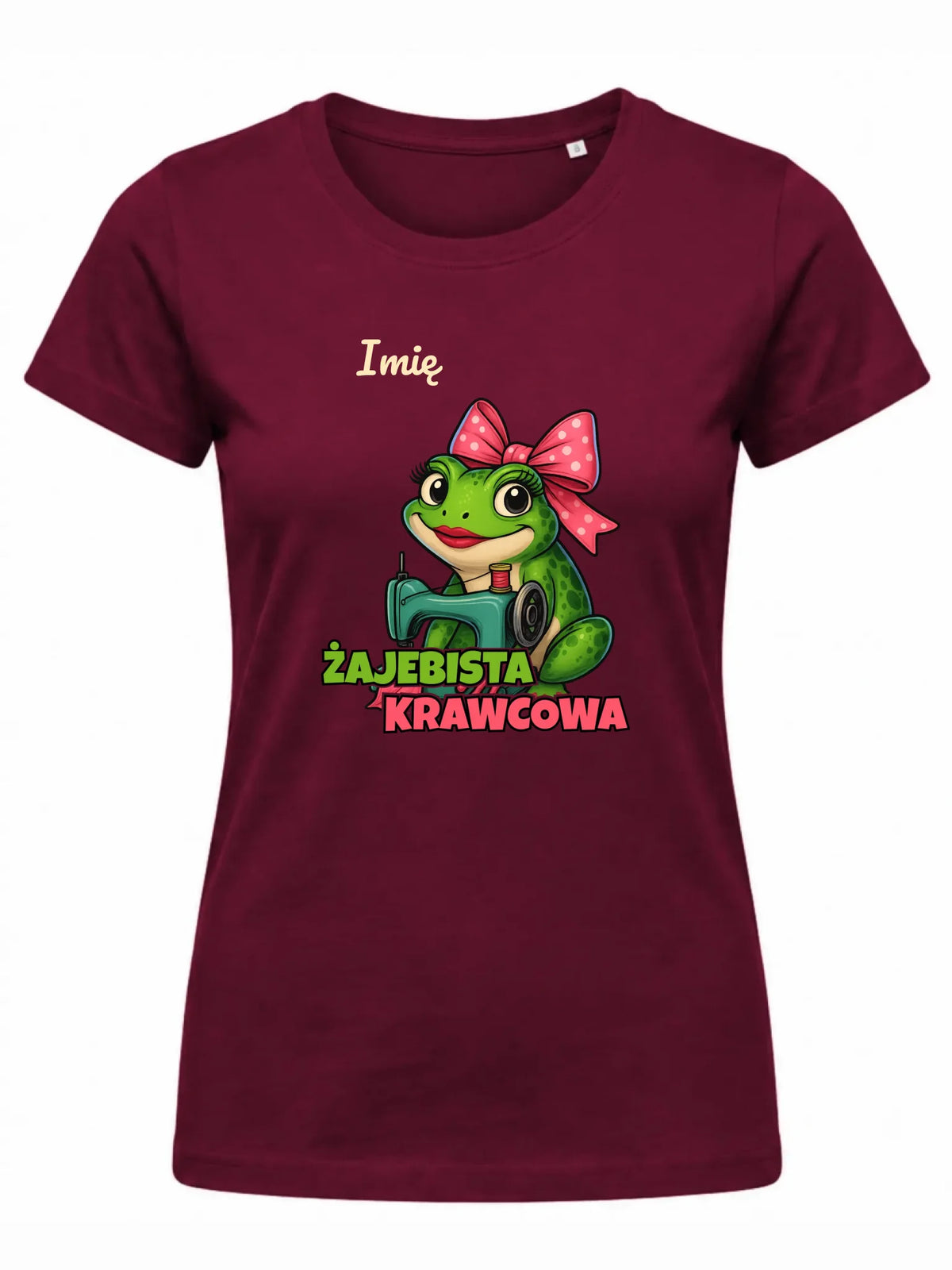 Koszulka damska szyciowa dla krawcowej - Żajebista Krawcowa - personalizowana HS32