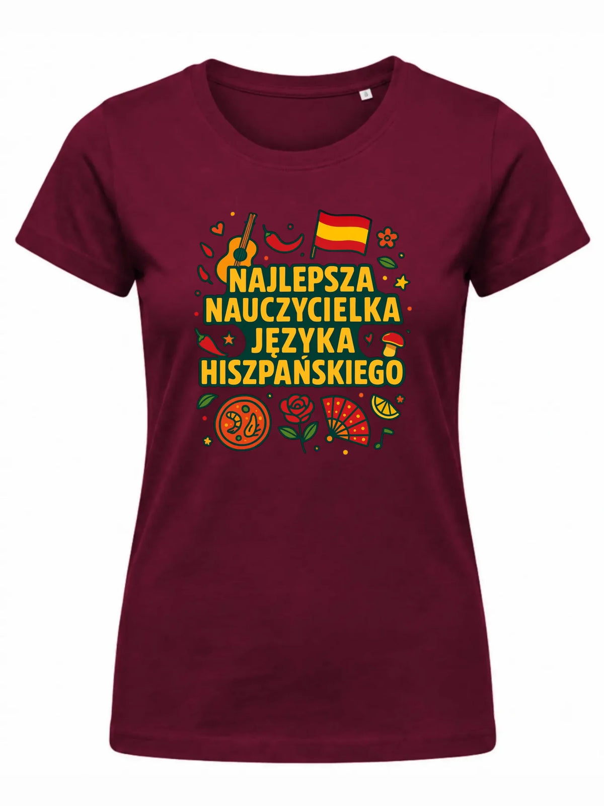 Koszulka damska dla nauczycielki - Najlepsza nauczycielka hiszpańskiego N55