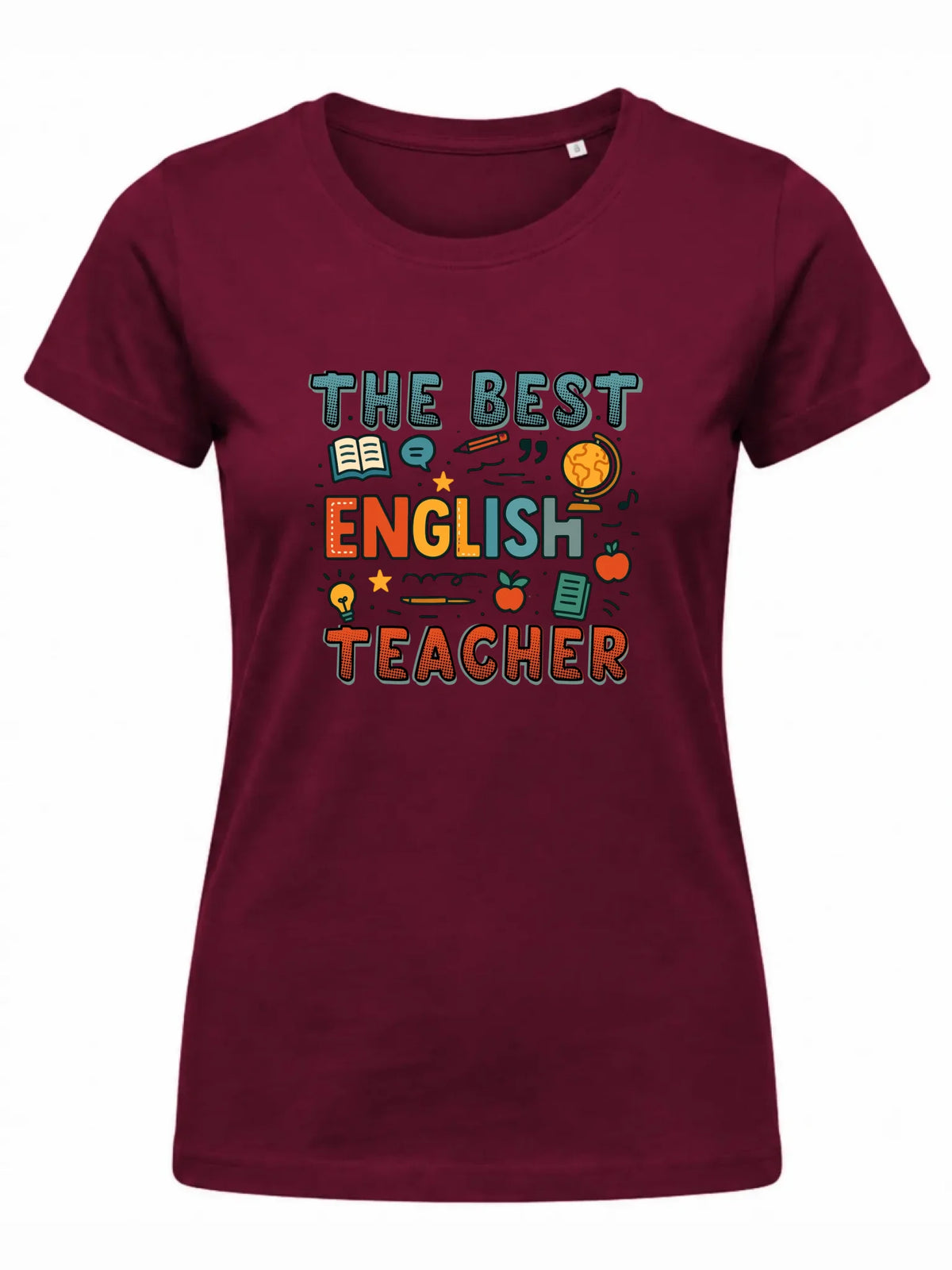 Koszulka damska dla nauczycielki angielskiego - The best english teacher N53