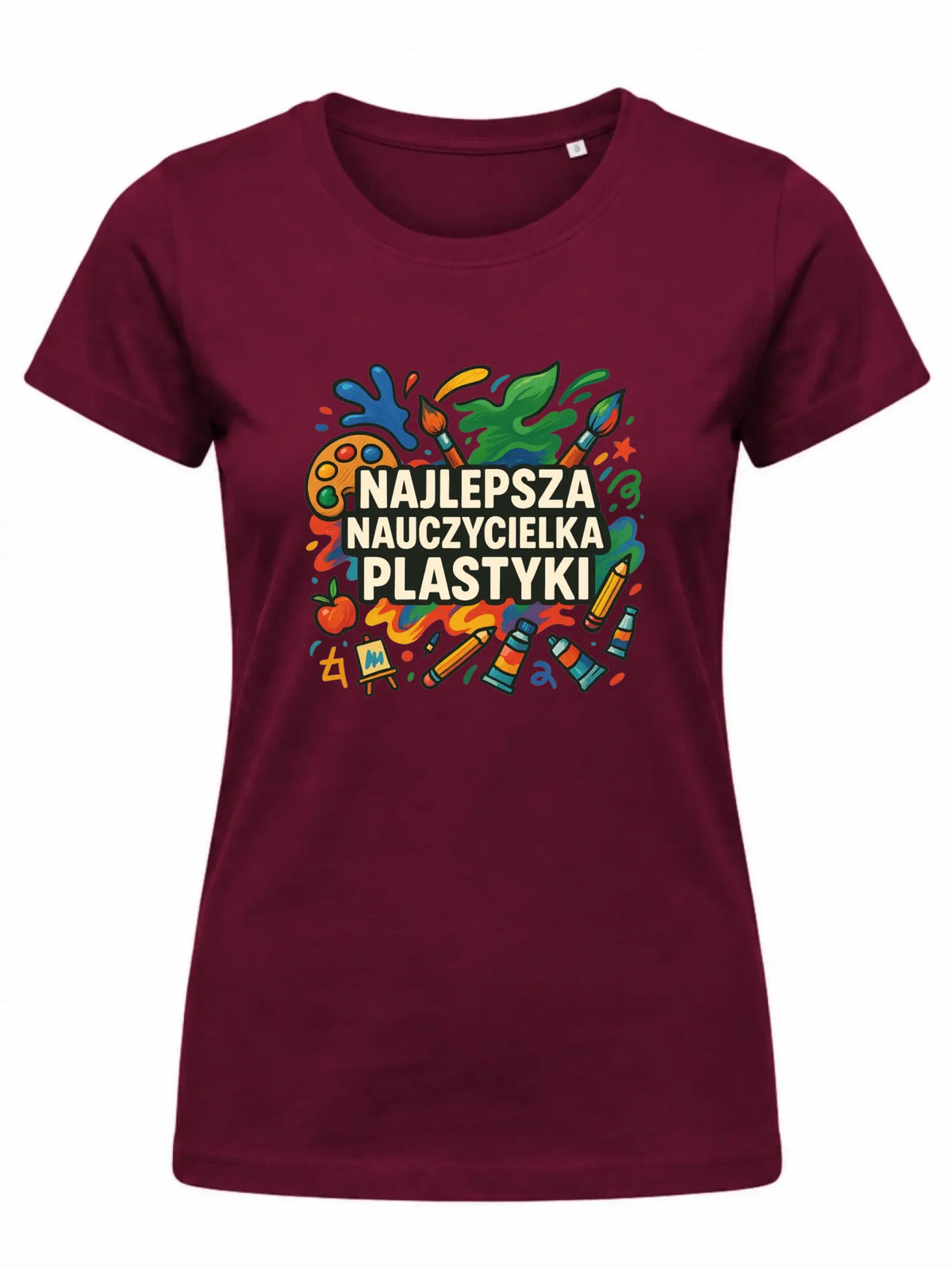 Koszulka damska dla nauczycielki - Najlepsza nauczycielka plastyki N49