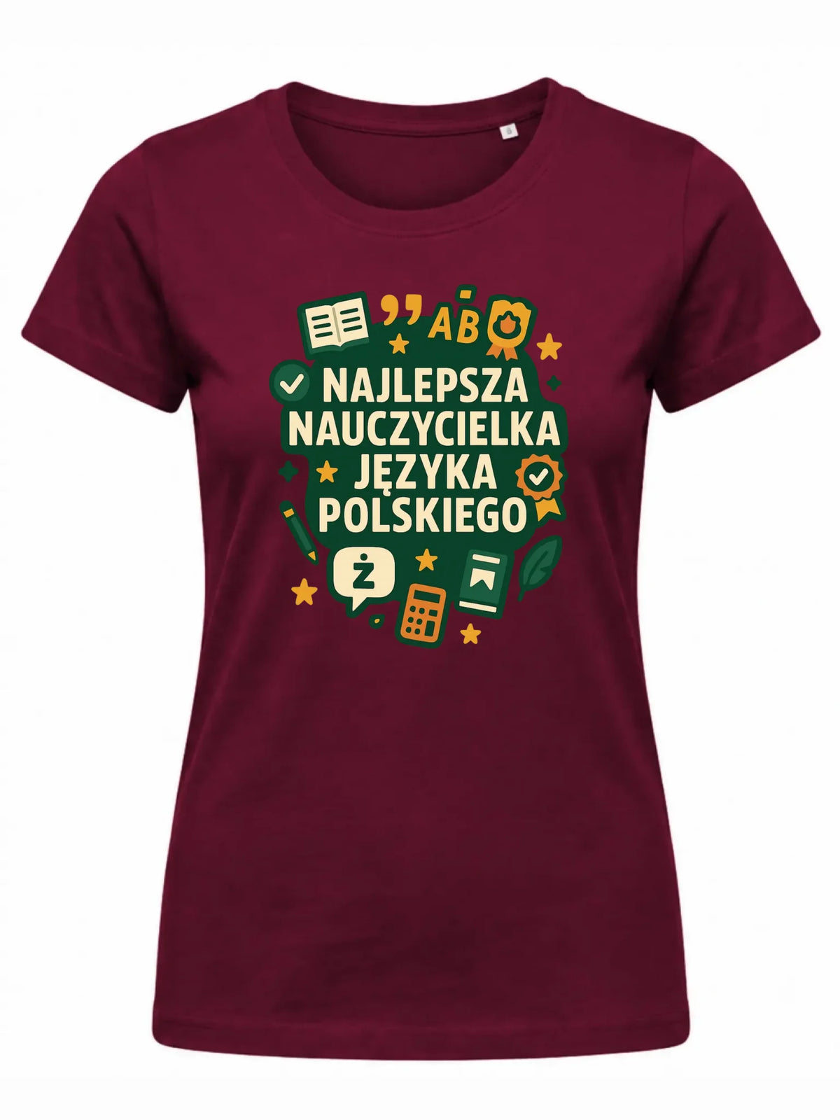 Koszulka damska dla nauczycielki - Najlepsza nauczycielka języka polskiego N75