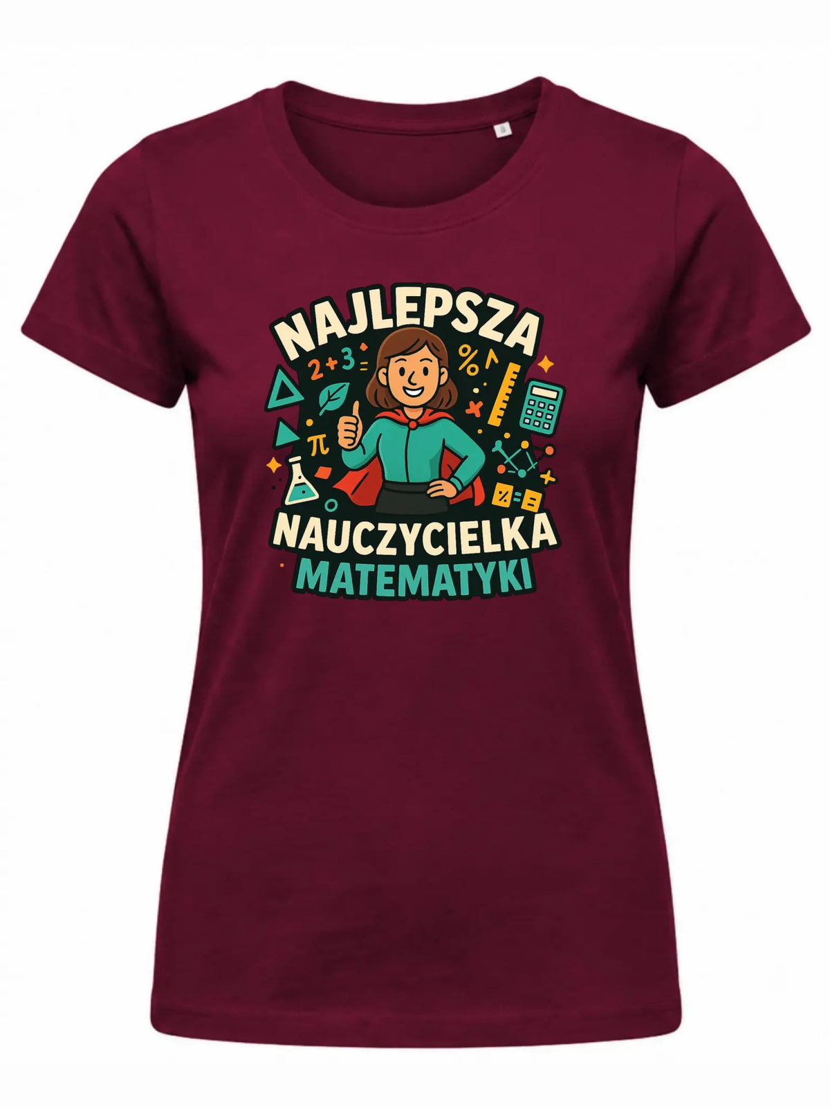 Koszulka damska dla nauczycielki - Najlepsza nauczycielka matematyki N46
