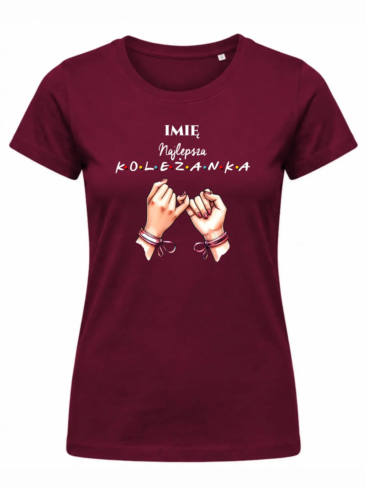 Koszulka damska - Najlepsza koleżanka - personalizowana DZ02