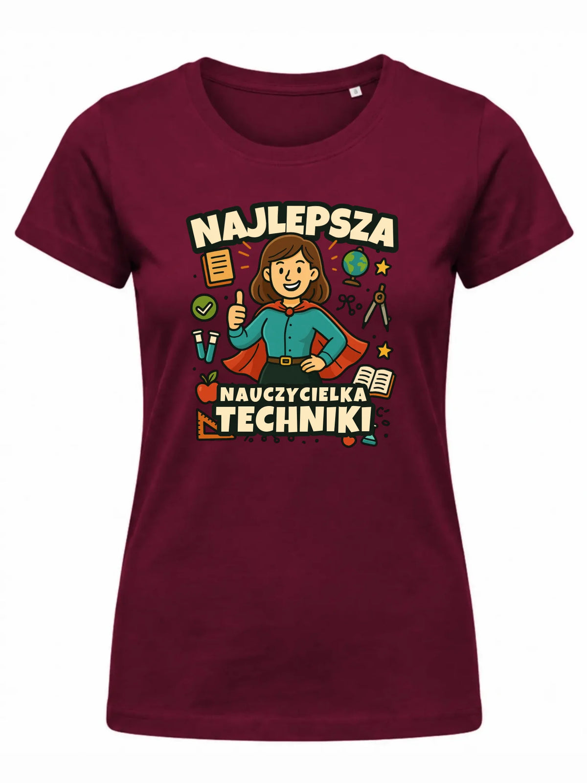 Koszulka damska dla nauczycielki - Najlepsza nauczycielka techniki N76