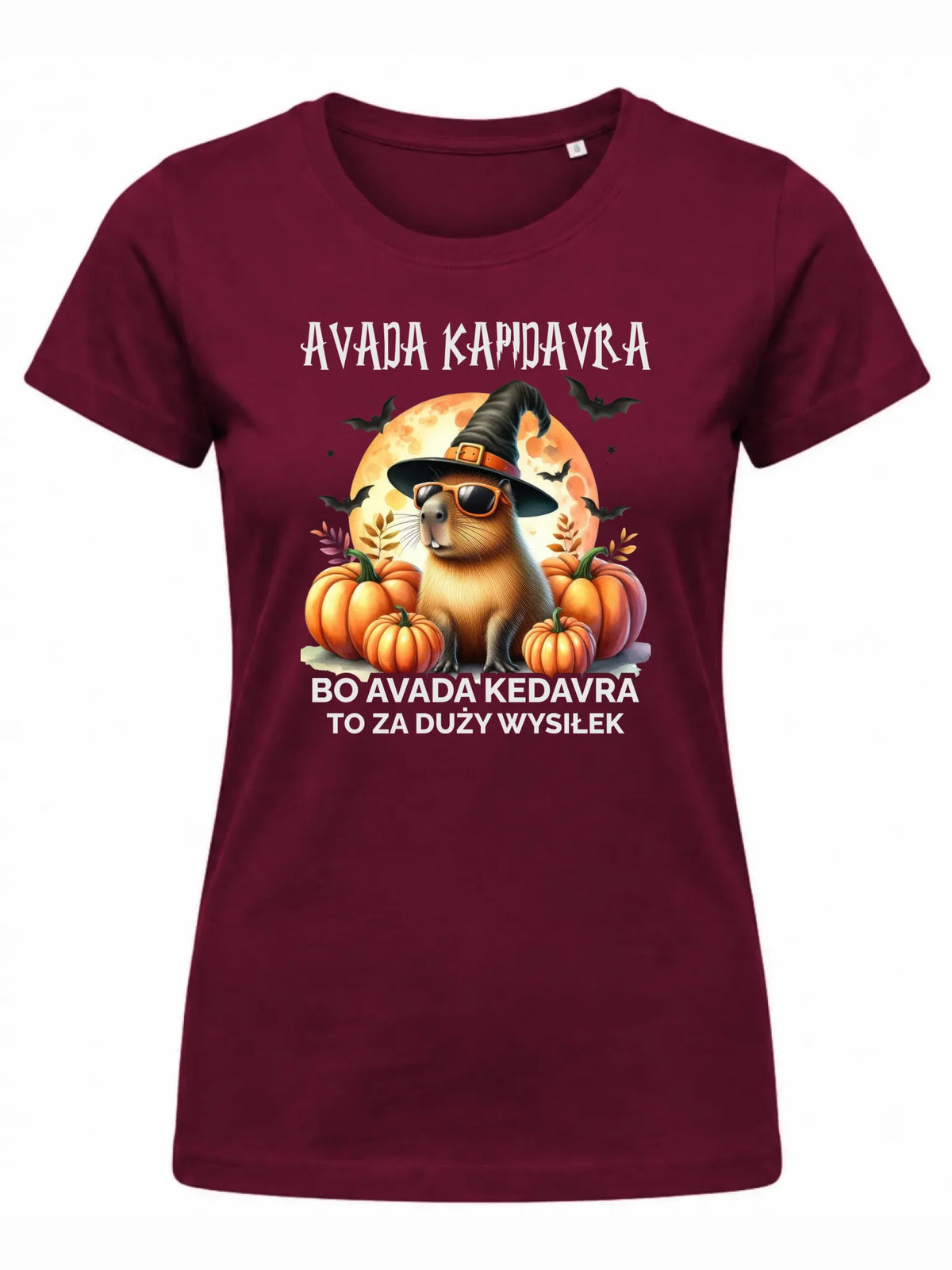 Koszulka damska halloweenowa - Kapibara - Avada Kapidavra HL21