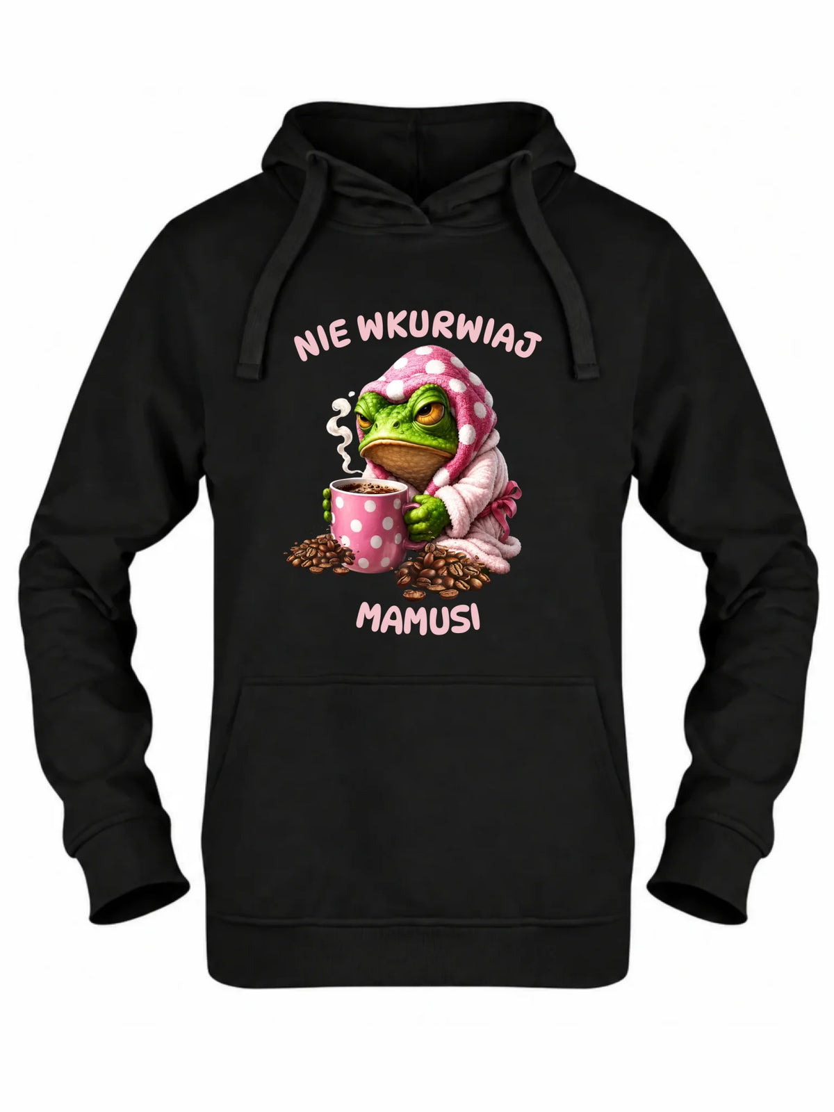Bluza z kapturem dla mamy - Nie wku*wiaj mamusi - bez cenzury DM49