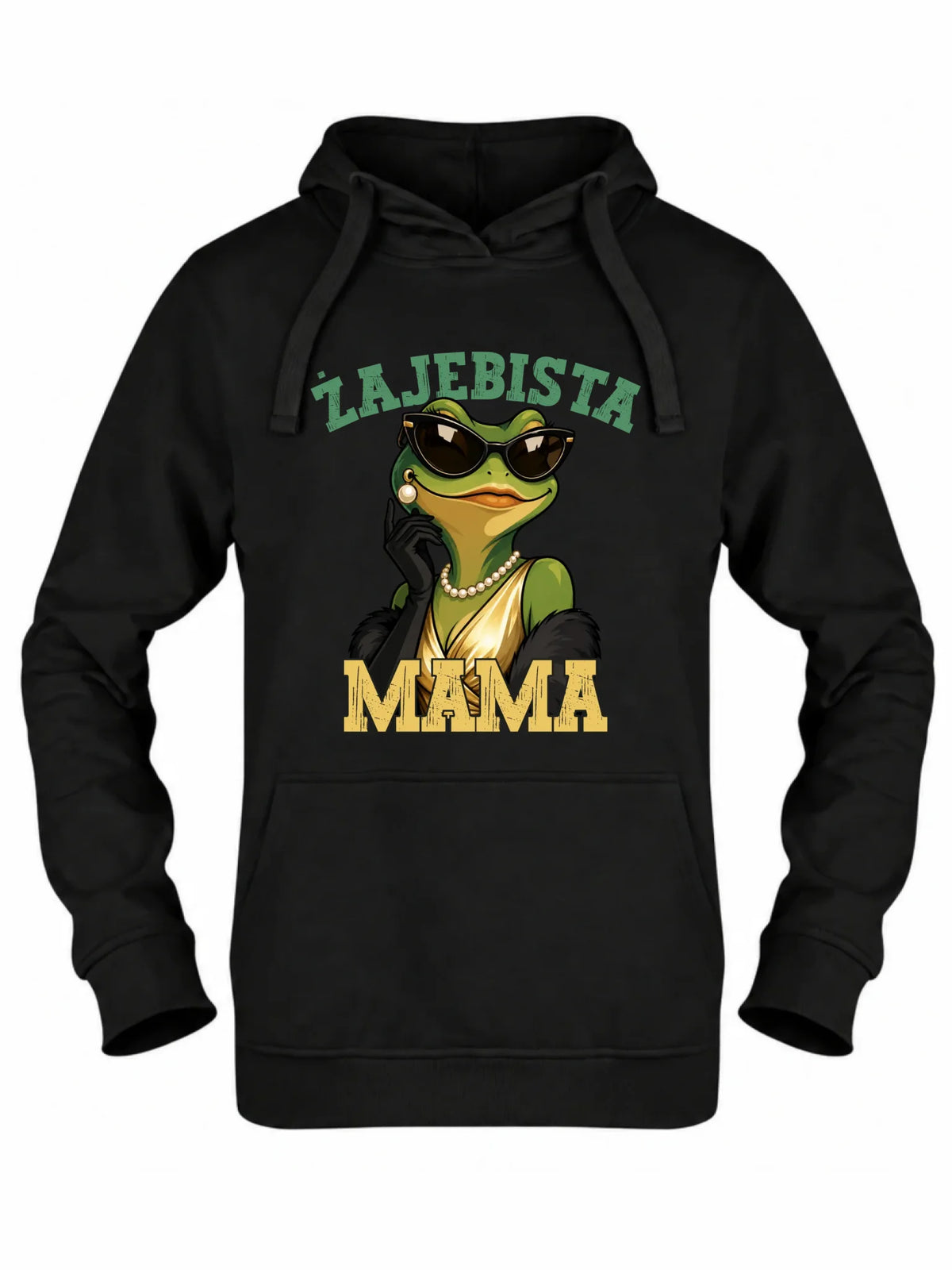 Bluza z kapturem dla mamy - Żajebista Mama Glamour DM48