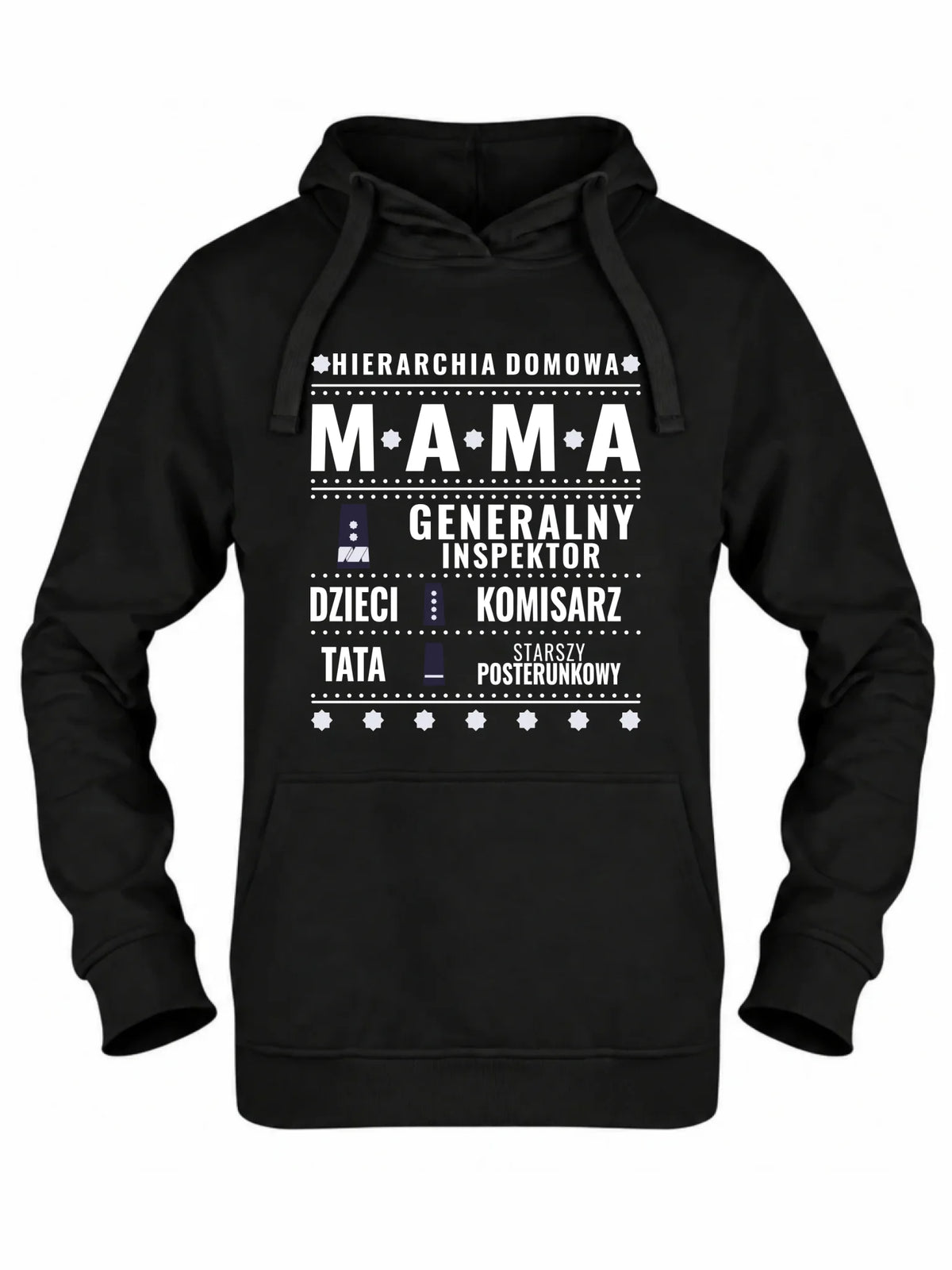 Bluza z kapturem dla mamy - Generał Mama Policja - personalizowana DM41