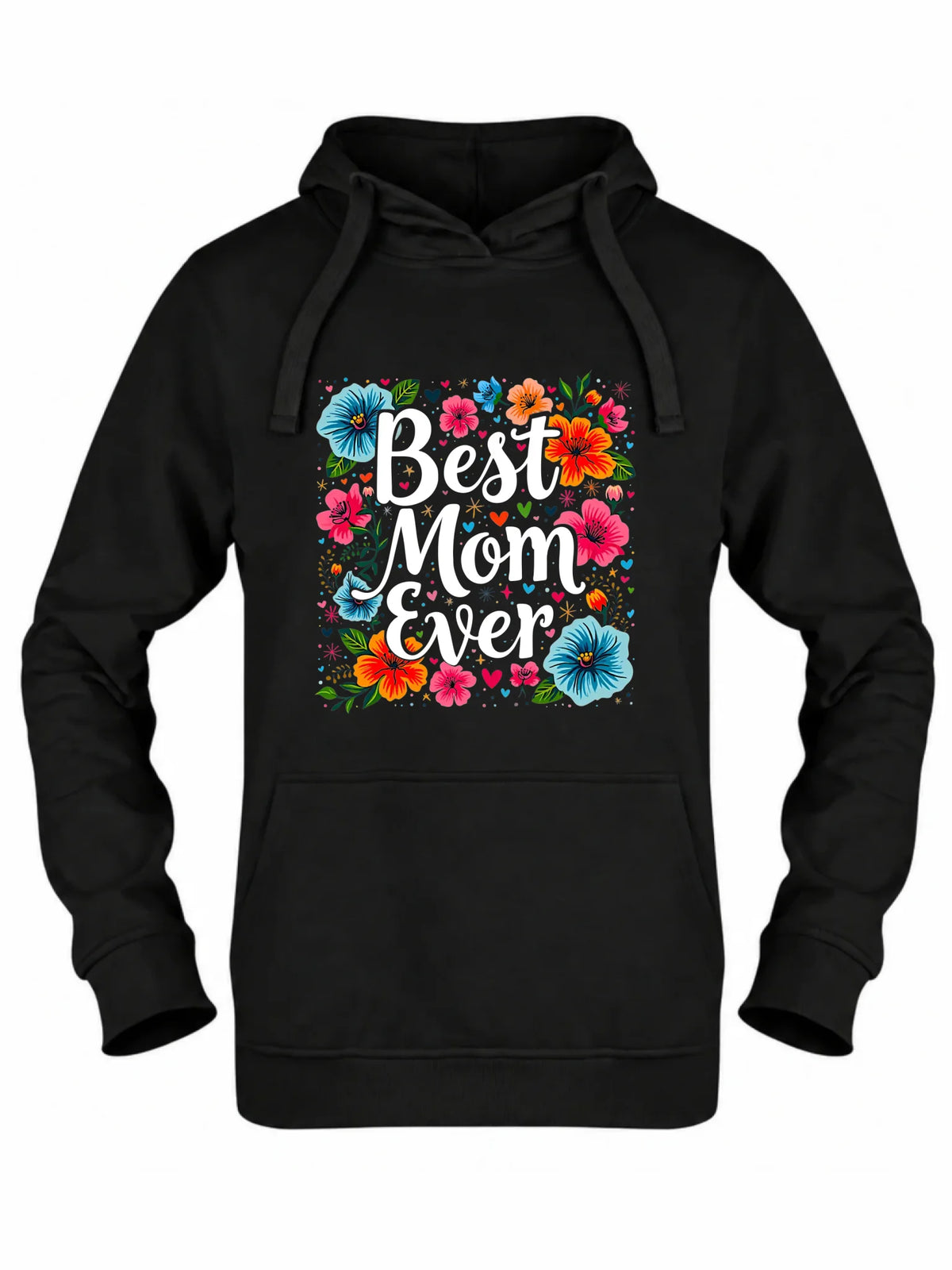 Bluza z kapturem dla mamy - Kwiaty - Best mom ever DM34