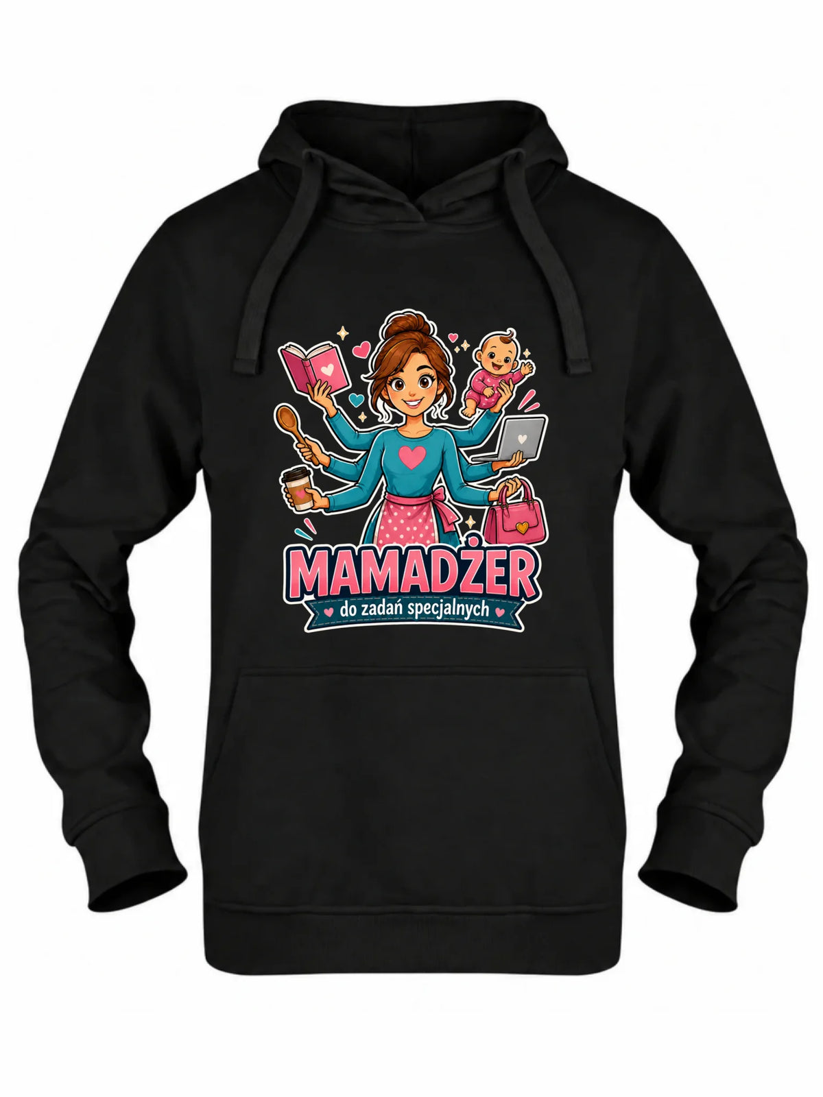 Bluza z kapturem dla mamy - Mamadżer do zadań specjalnych DM28