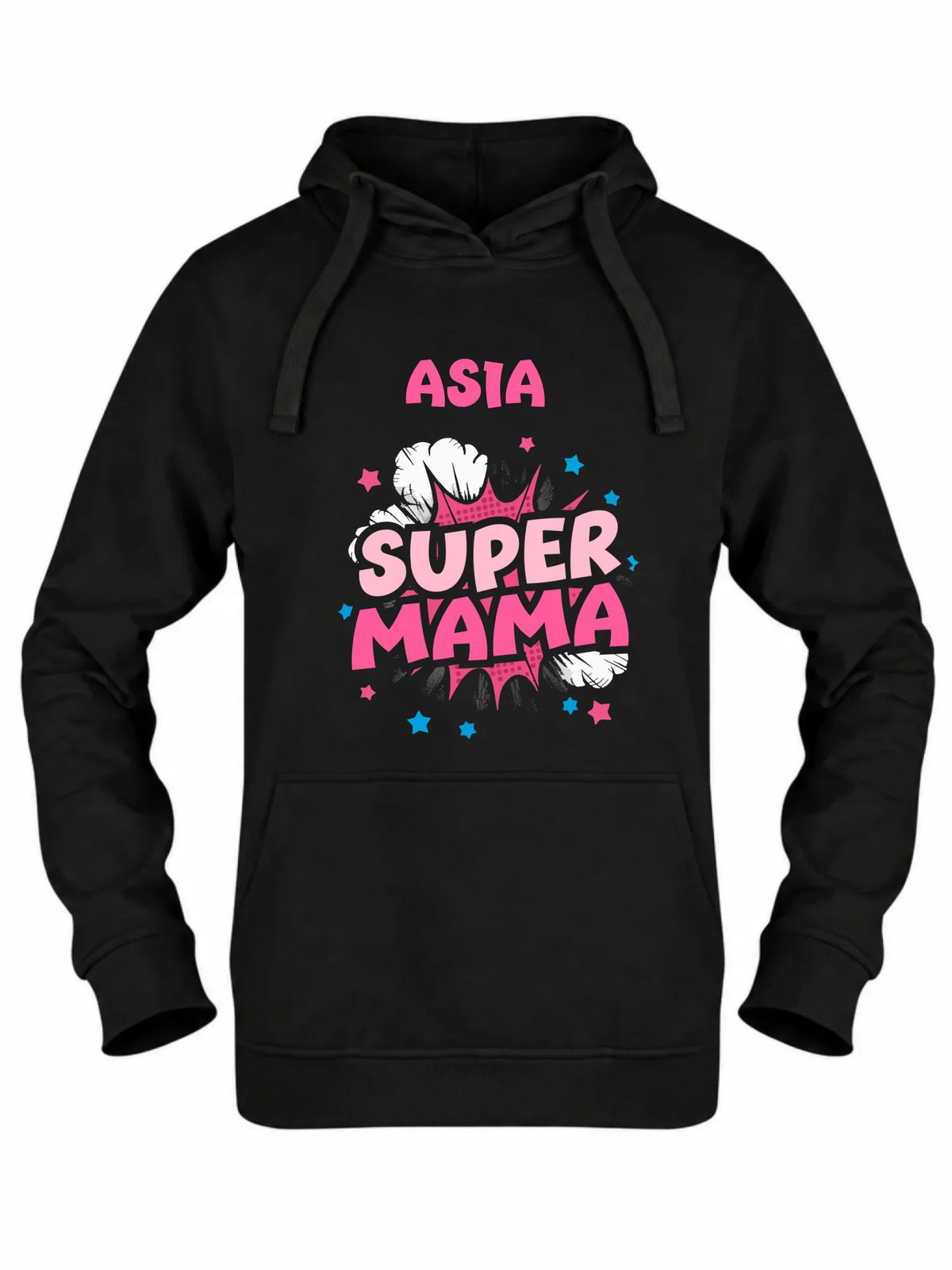 Bluza z kapturem dla mamy - Super Mama - personalizowana DM24