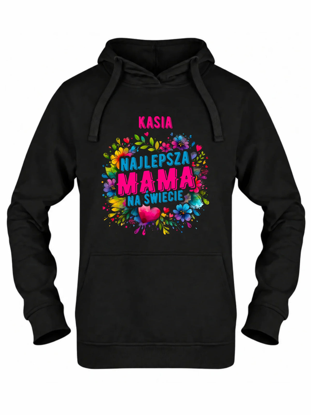 Bluza z kapturem dla mamy - Najlepsza Mama - personalizowana DM15