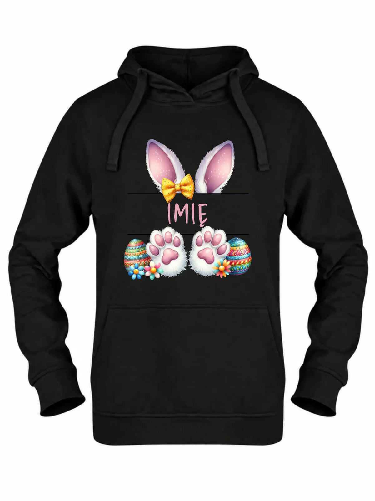 Bluza damska z kapturem wielkanocna - Zajączek - personalizowana WN13