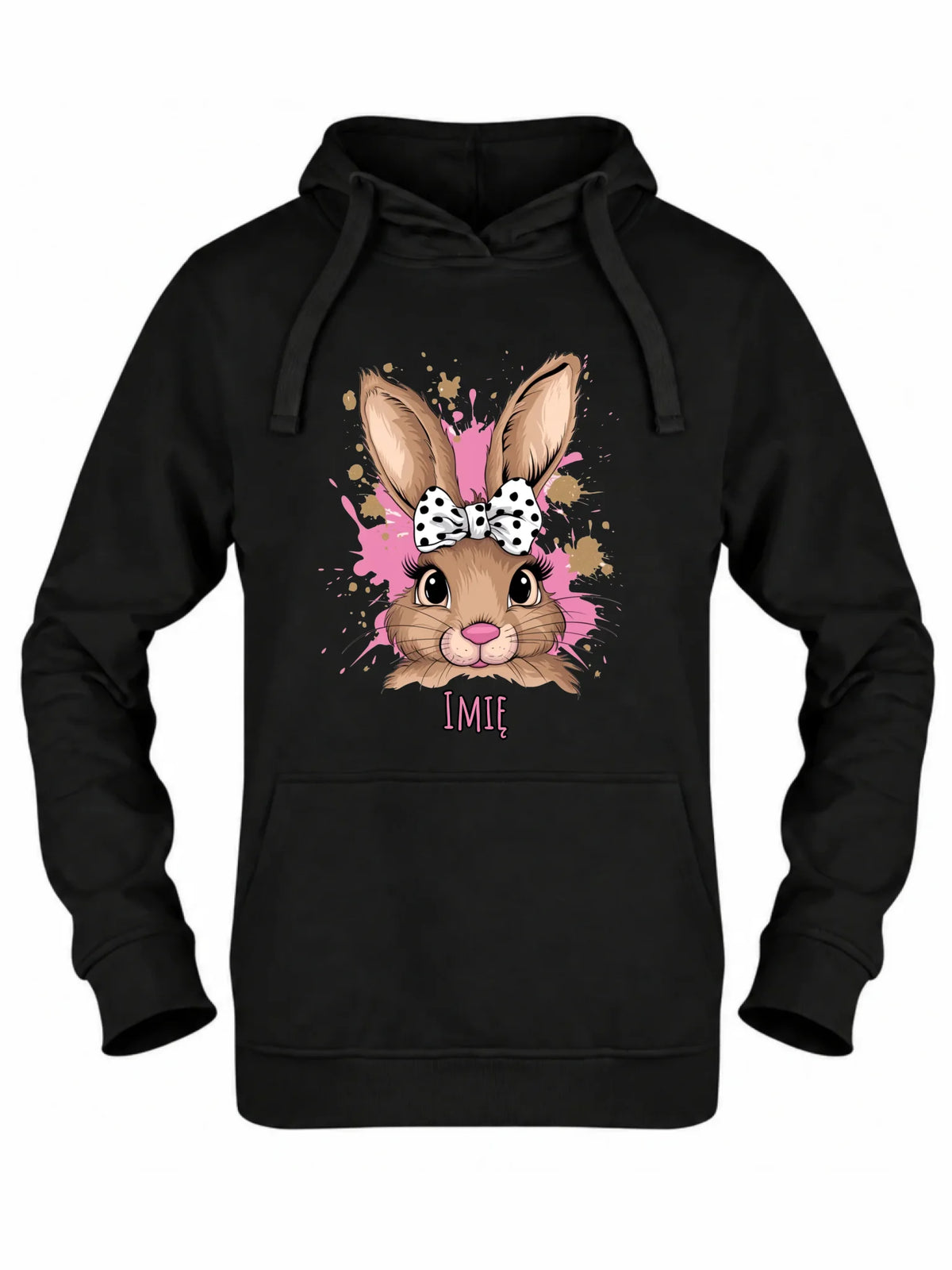 Bluza damska z kapturem na Wielkanoc - Słodki Zajączek - personalizowana WN08