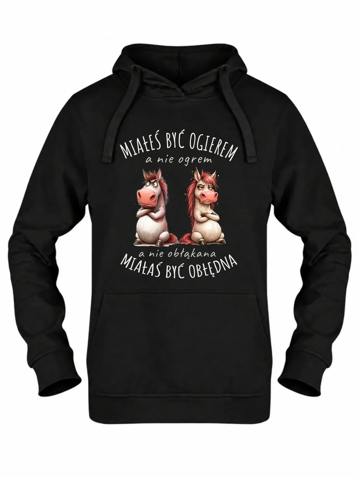 Bluza damska z kapturem - Ogier & Obłędna - śmieszna W85