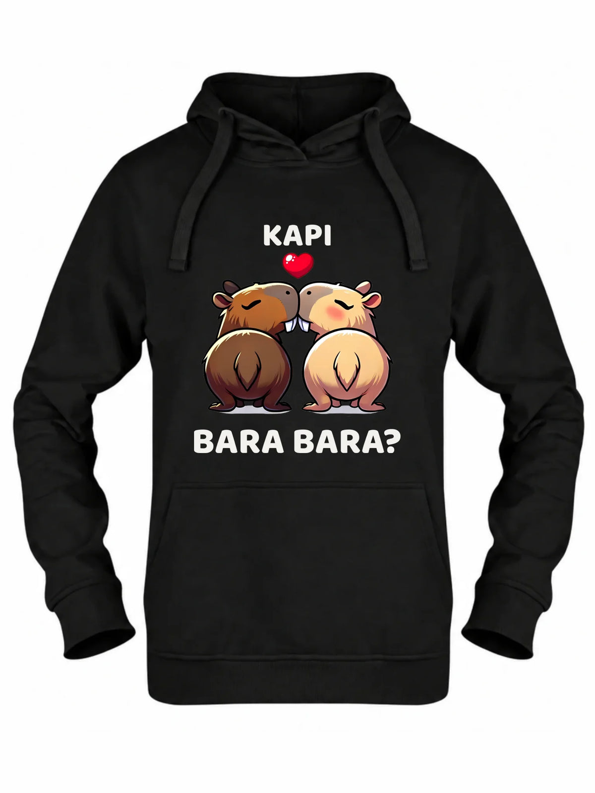 Bluza damska z kapturem - Kapibara bara bara W86