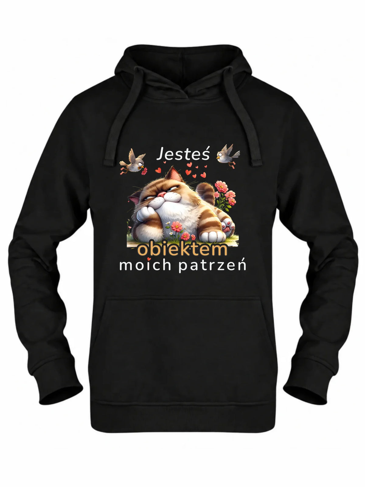 Bluza damska z kapturem - Jesteś obiektem moich patrzeń W68