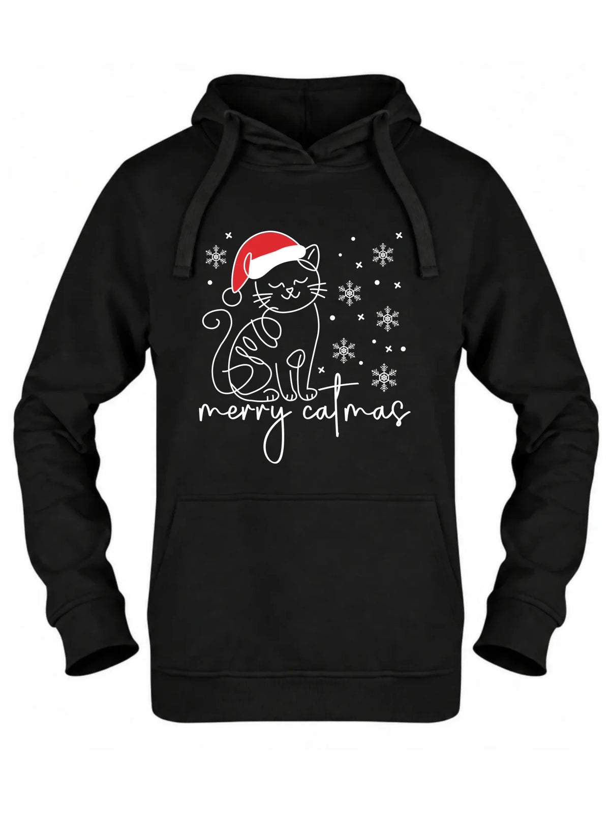 Bluza damska z kapturem świąteczna - prezent dla kociary - Merry catmas BN151