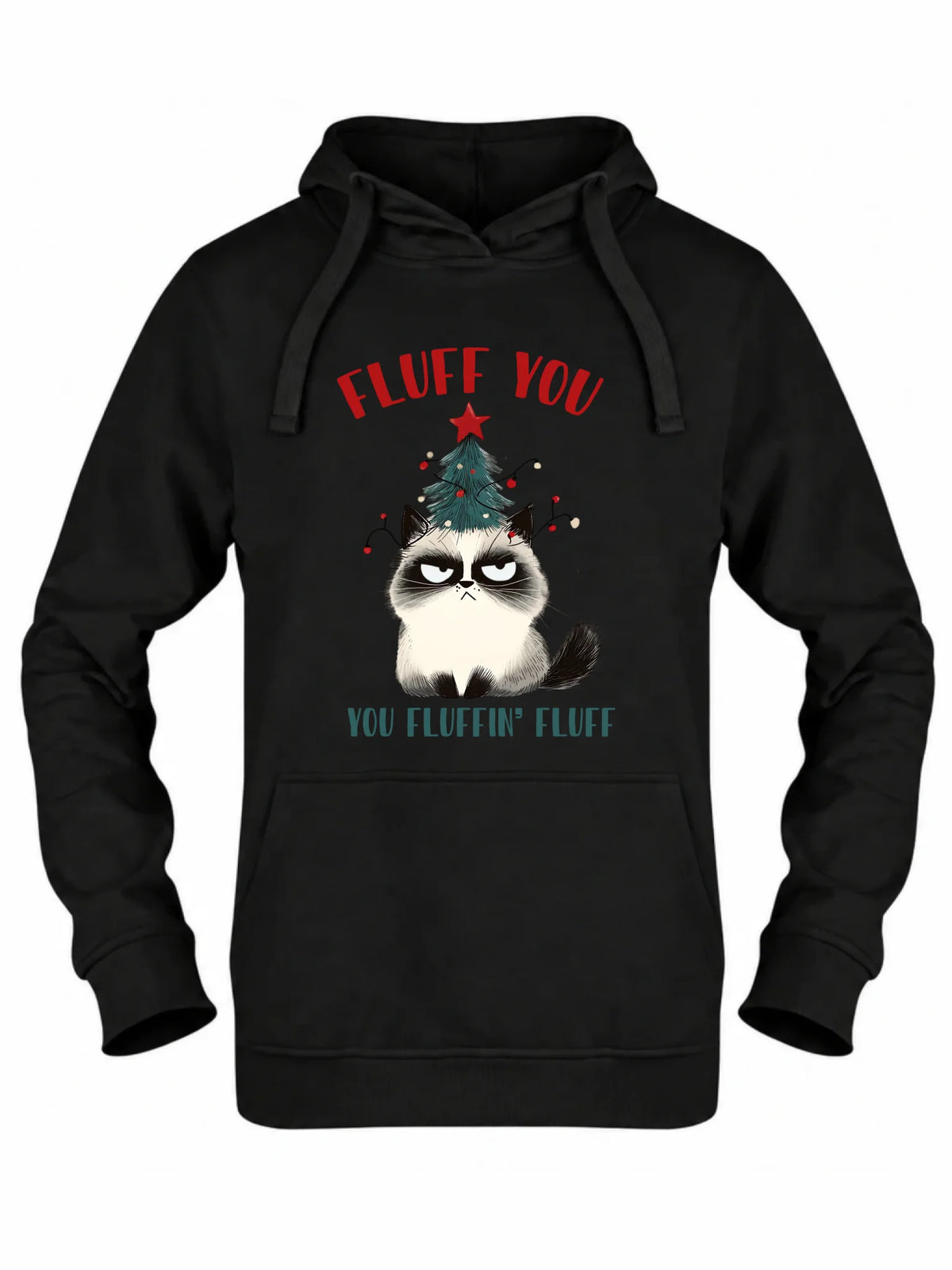 Bluza damska z kapturem świąteczna - Fluff You BN10