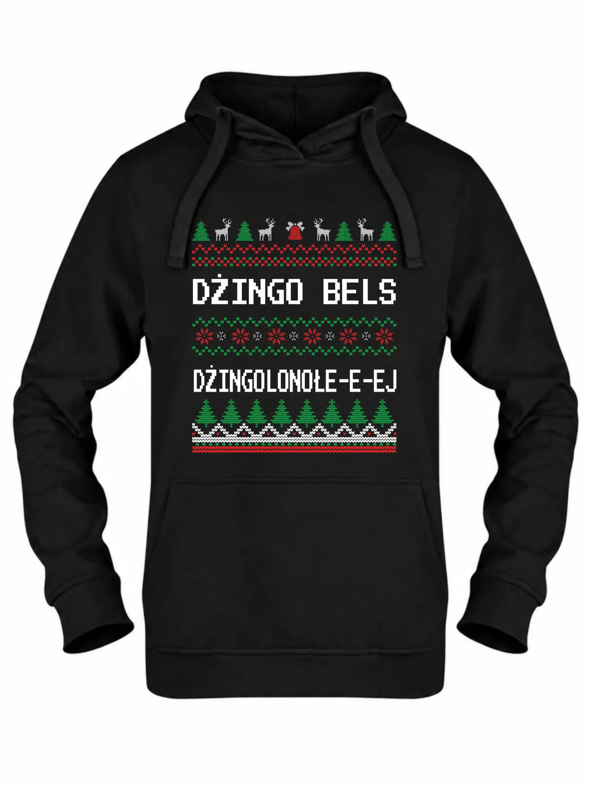 Bluza damska z kapturem świąteczna - prezent na Święta - Dżingo bels BN11