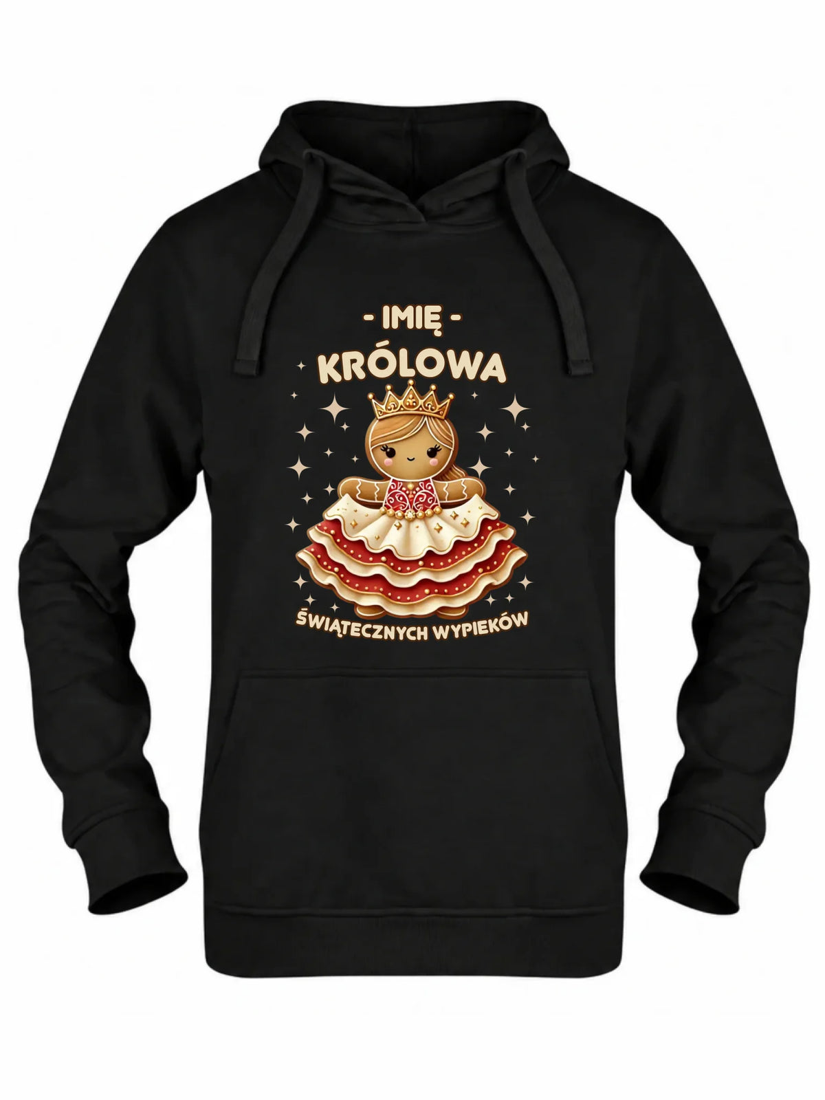 Bluza damska z kapturem świąteczna - Królowa świątecznych wypieków - personalizowana BN28