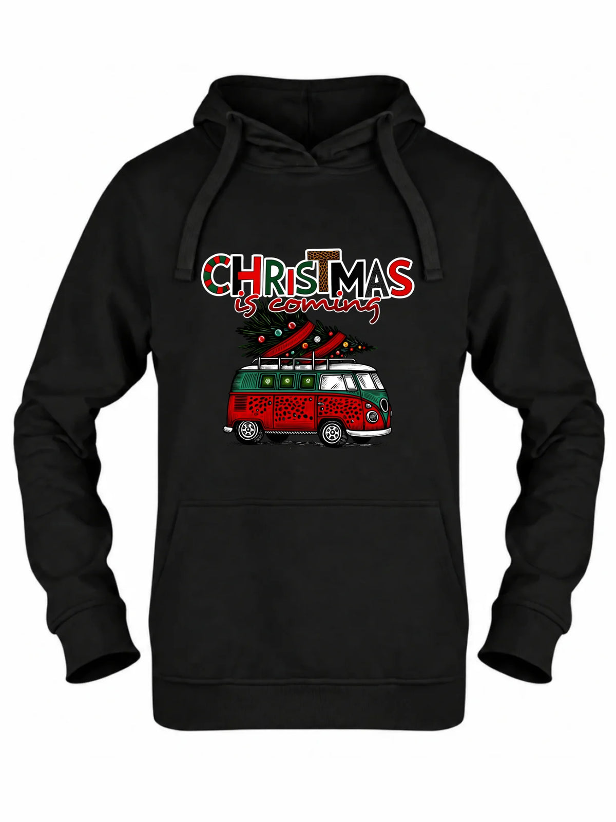 Bluza damska z kapturem świąteczna - Kamper Christmas is coming BN42