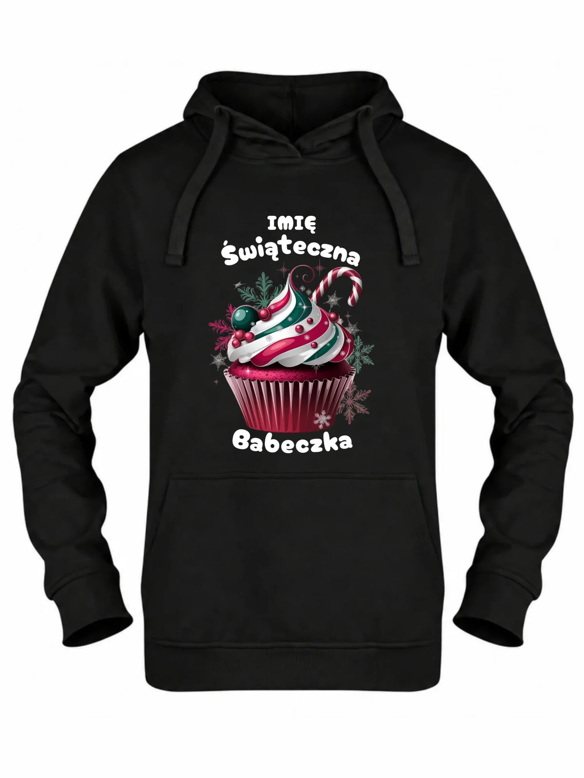 Bluza damska z kapturem na święta - Świąteczna babeczka - personalizowana BN30