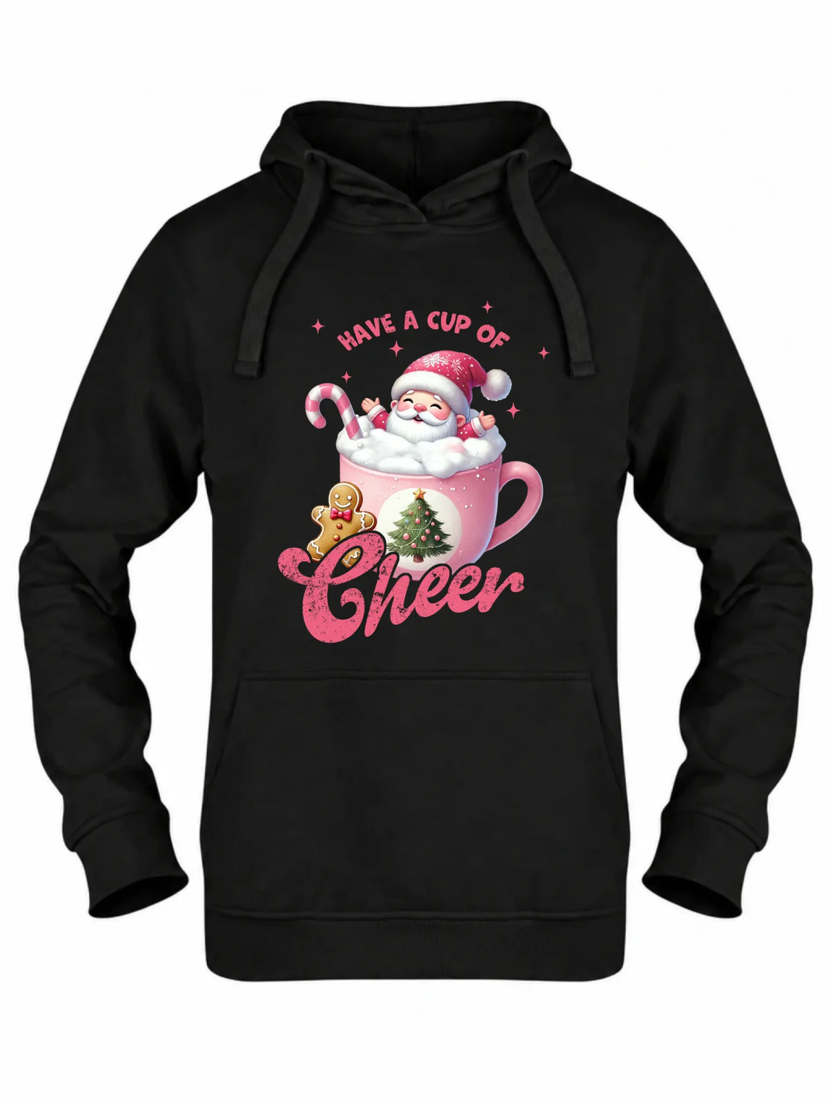 Bluza damska z kapturem świąteczna - Have a cup of cheer BN53