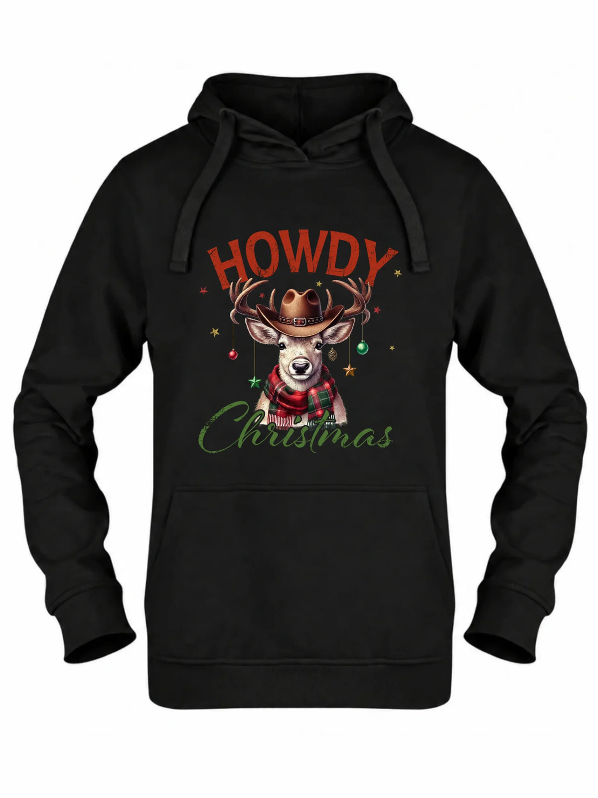 Bluza damska z kapturem świąteczna - Howdy Christmas BN54