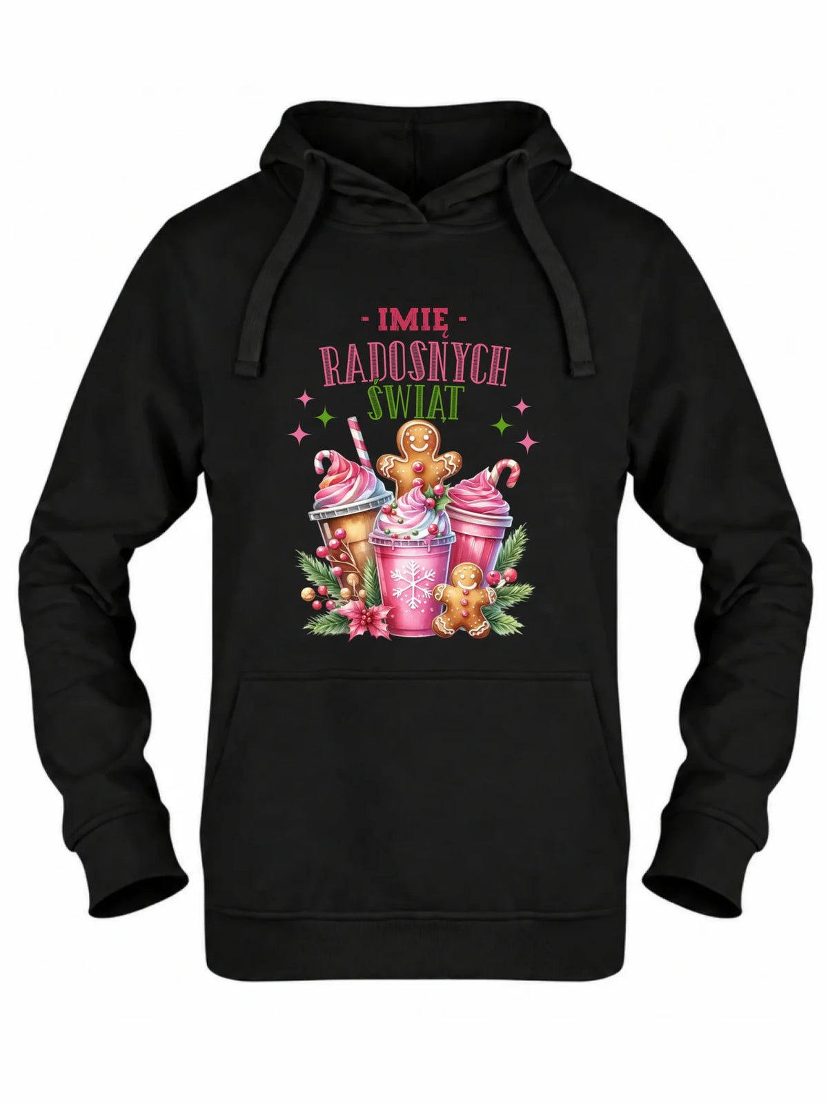 Bluza damska z kapturem świąteczna - Radosnych Świąt - personalizowana BN58