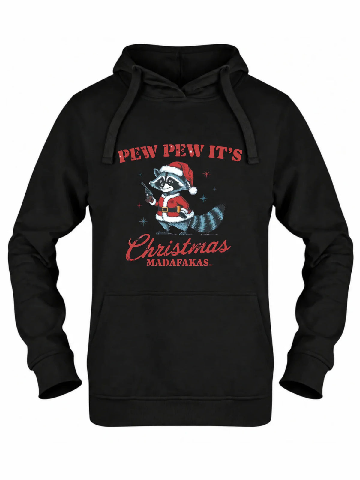 Bluza damska z kapturem świąteczna - Pew pew it's Christmas BN60