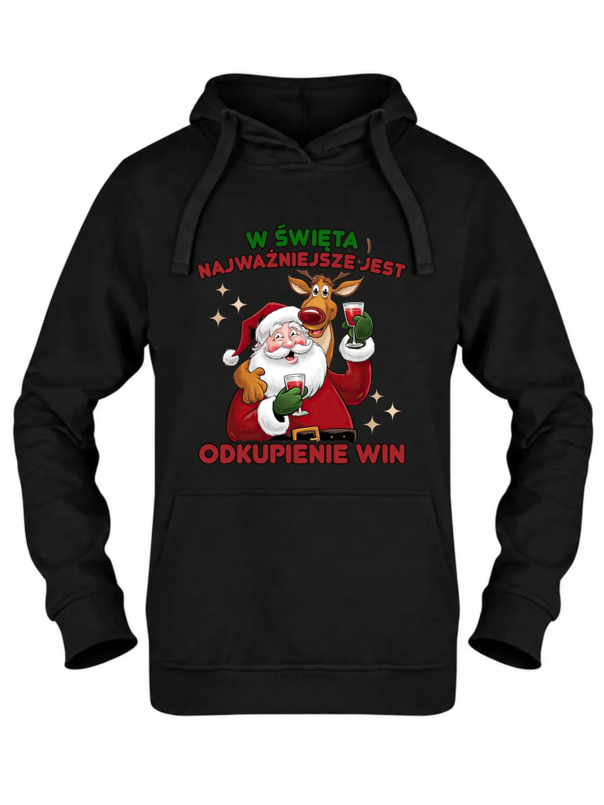 Bluza damska z kapturem świąteczna - W święta najważniejsze jest odkupienie win BN73