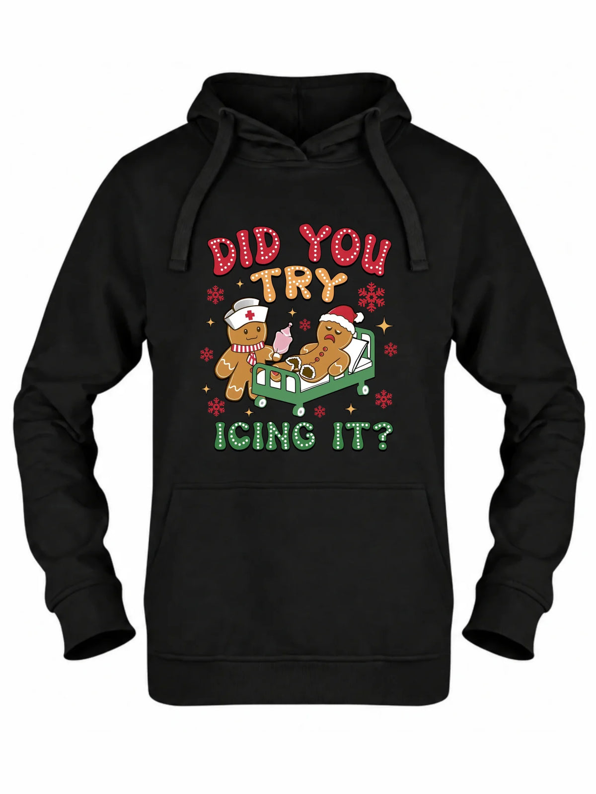 Bluza damska z kapturem świąteczna - Did you try icing it? BN78