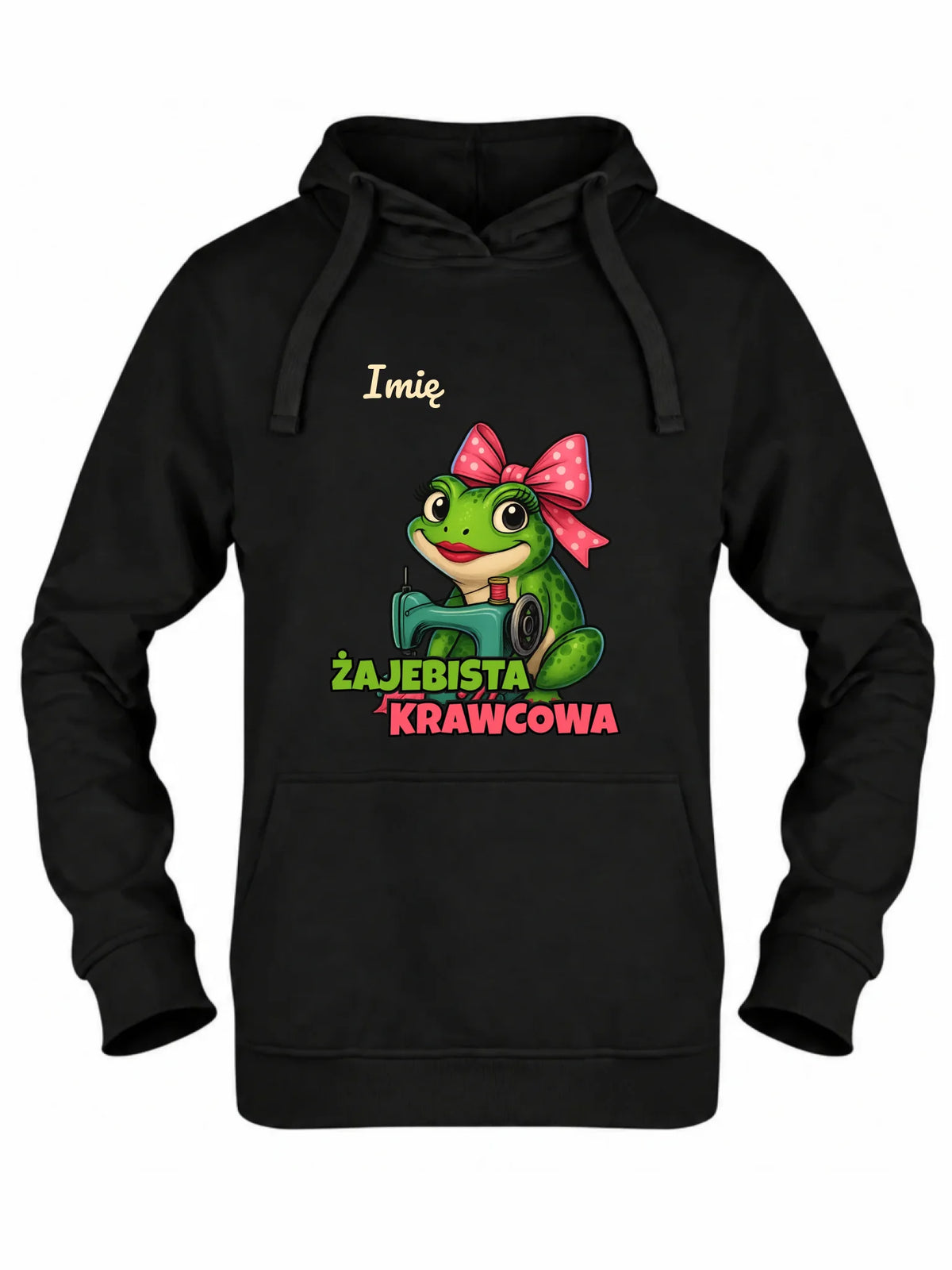 Bluza damska z kapturem szyciowa dla krawcowej - Żajebista Krawcowa - personalizowana HS32