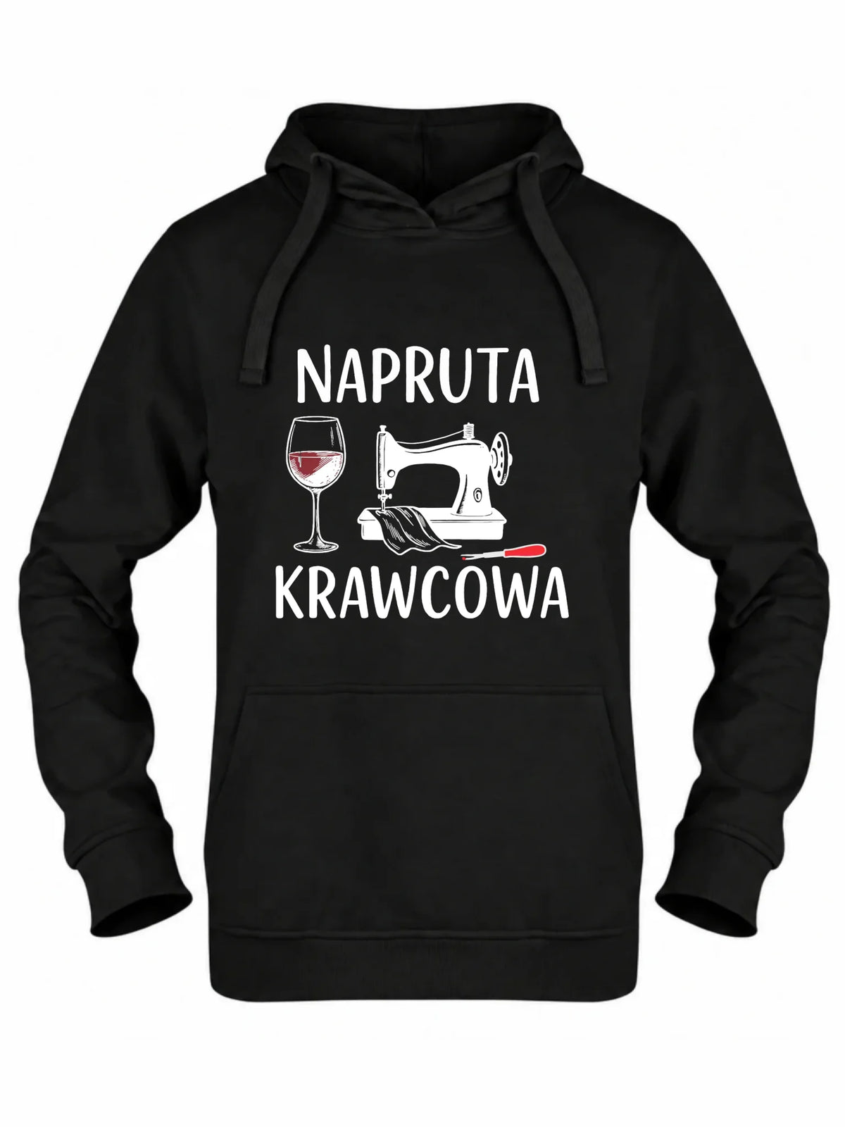 Bluza damska z kapturem szyciowa dla krawcowej - Napruta krawcowa HS25