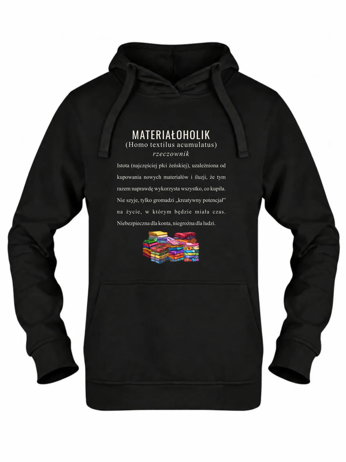 Bluza damska z kapturem szyciowa dla krawcowej - Materiałoholik definicja HS11