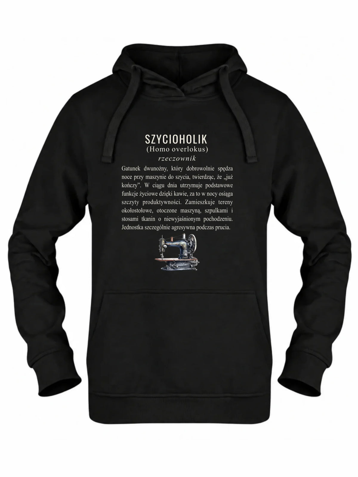 Bluza damska z kapturem szyciowa dla krawcowej - Szycioholik definicja HS10