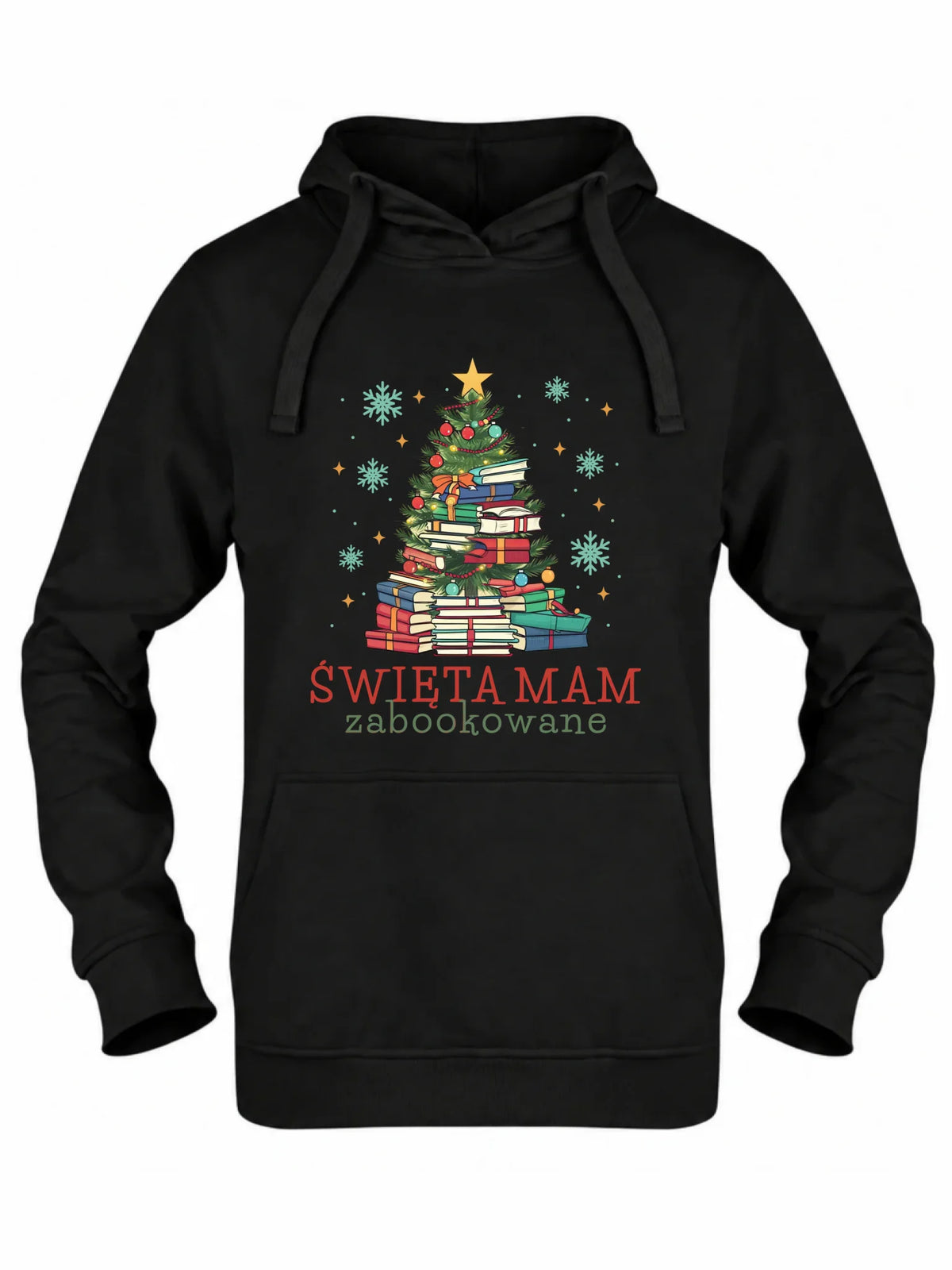 Bluza damska z kapturem świąteczna - Święta mam zabookowane BN05