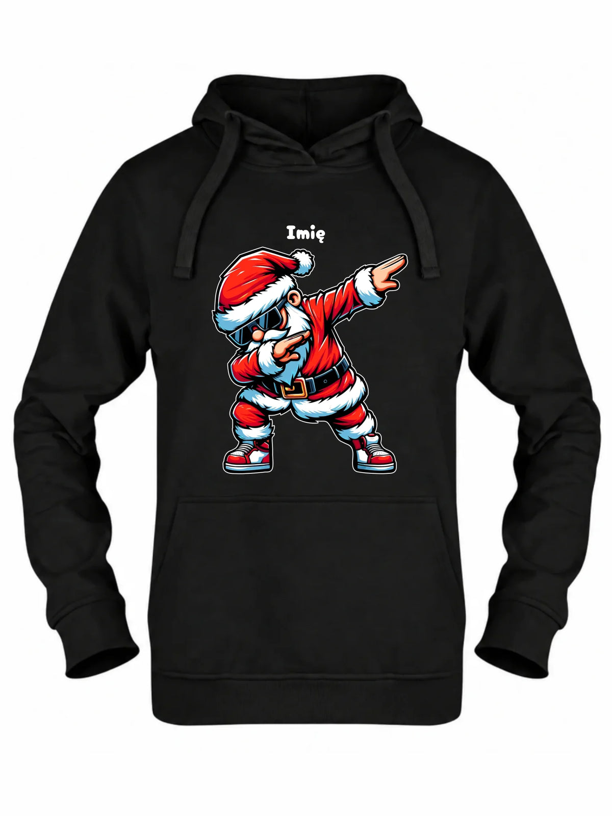 Bluza damska z kapturem świąteczna - Mikołaj - na Mikołajki - personalizowana BN136