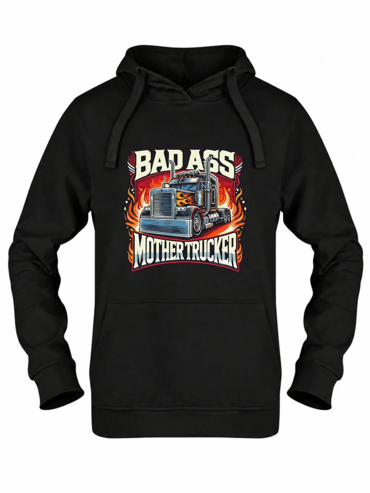 Bluza damska z kapturem dla kierowcy tira - Badass Mother Trucker ZKT04