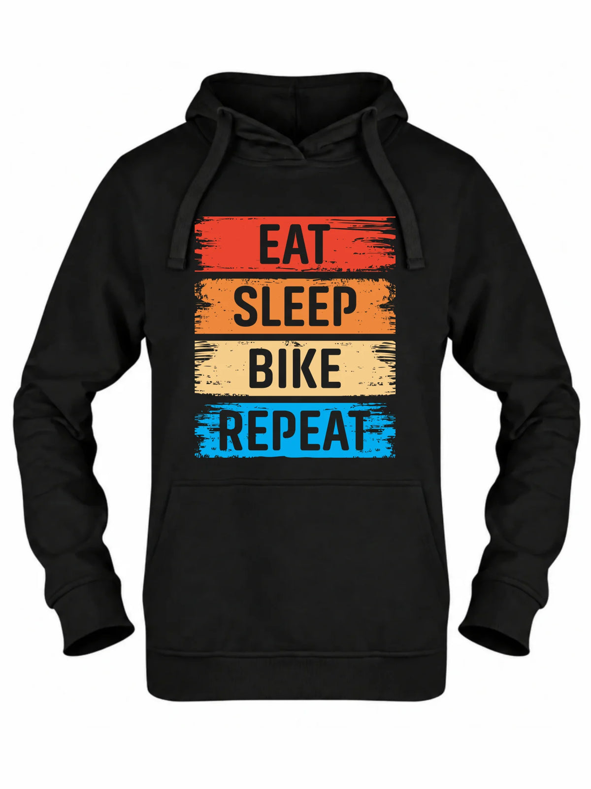 Bluza damska z kapturem na rower - Eat sleep bike repeat HR03